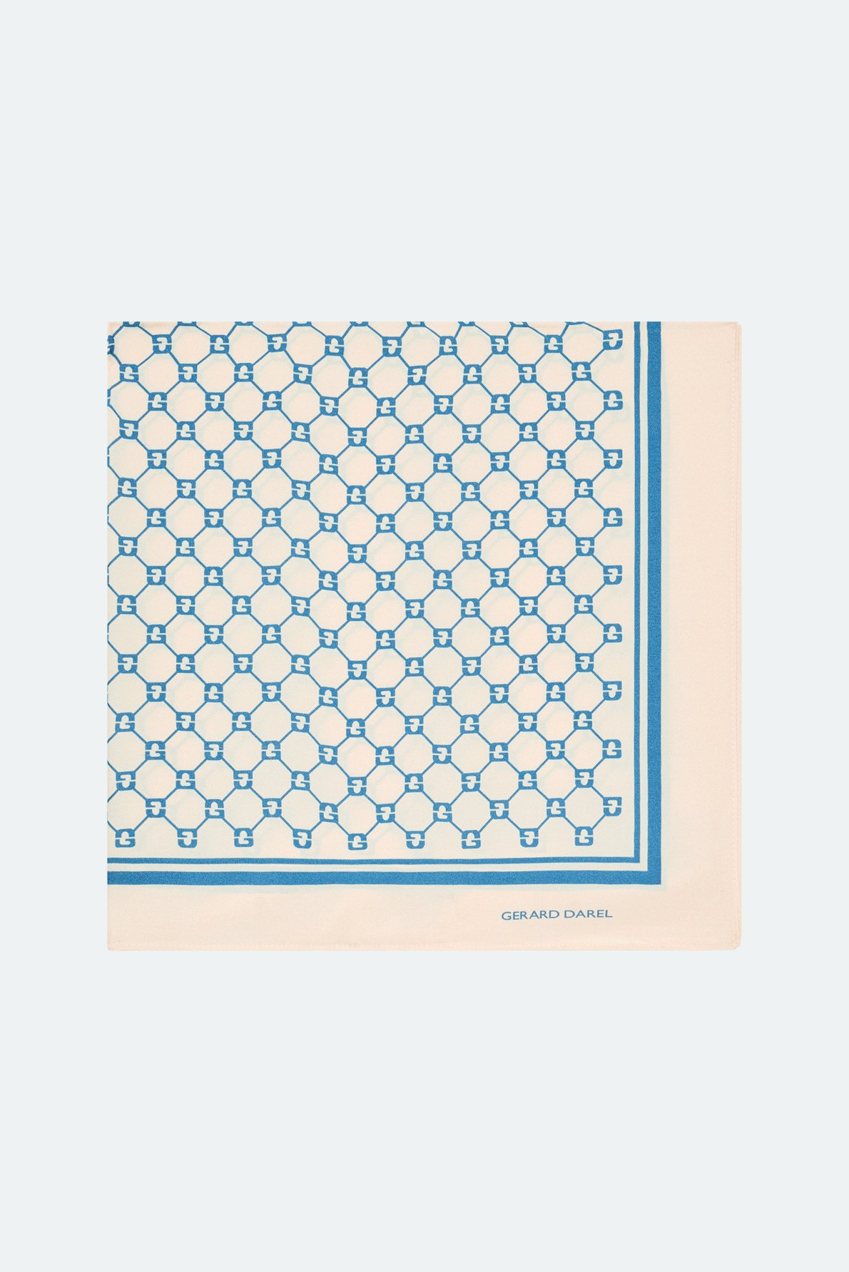 Carré à monogramme en soie - danae GERARD DAREL Bleu