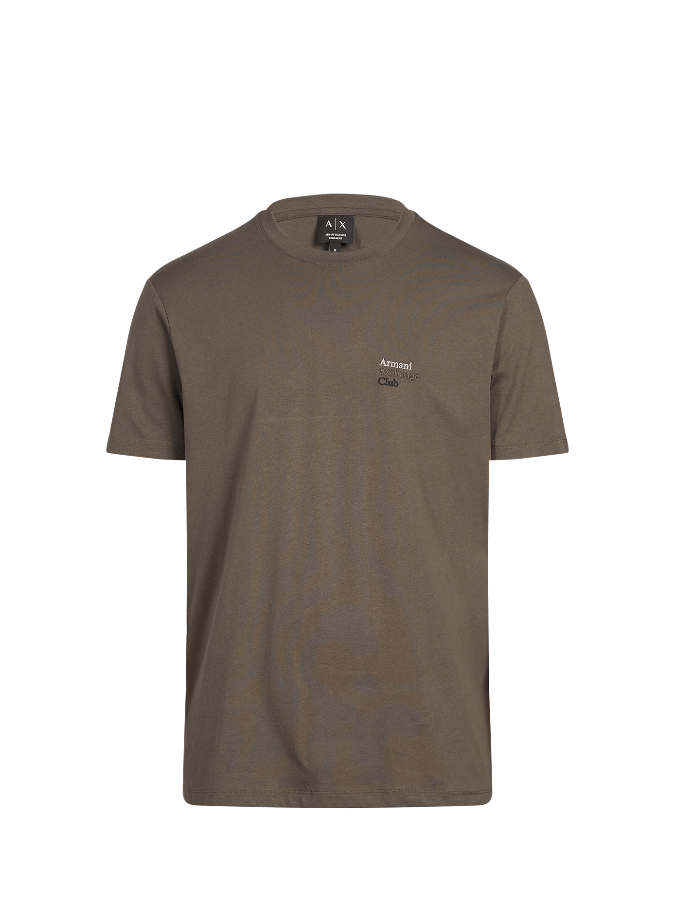 Maglietta con logo in cotone ARMANI EXCHANGE Kaki