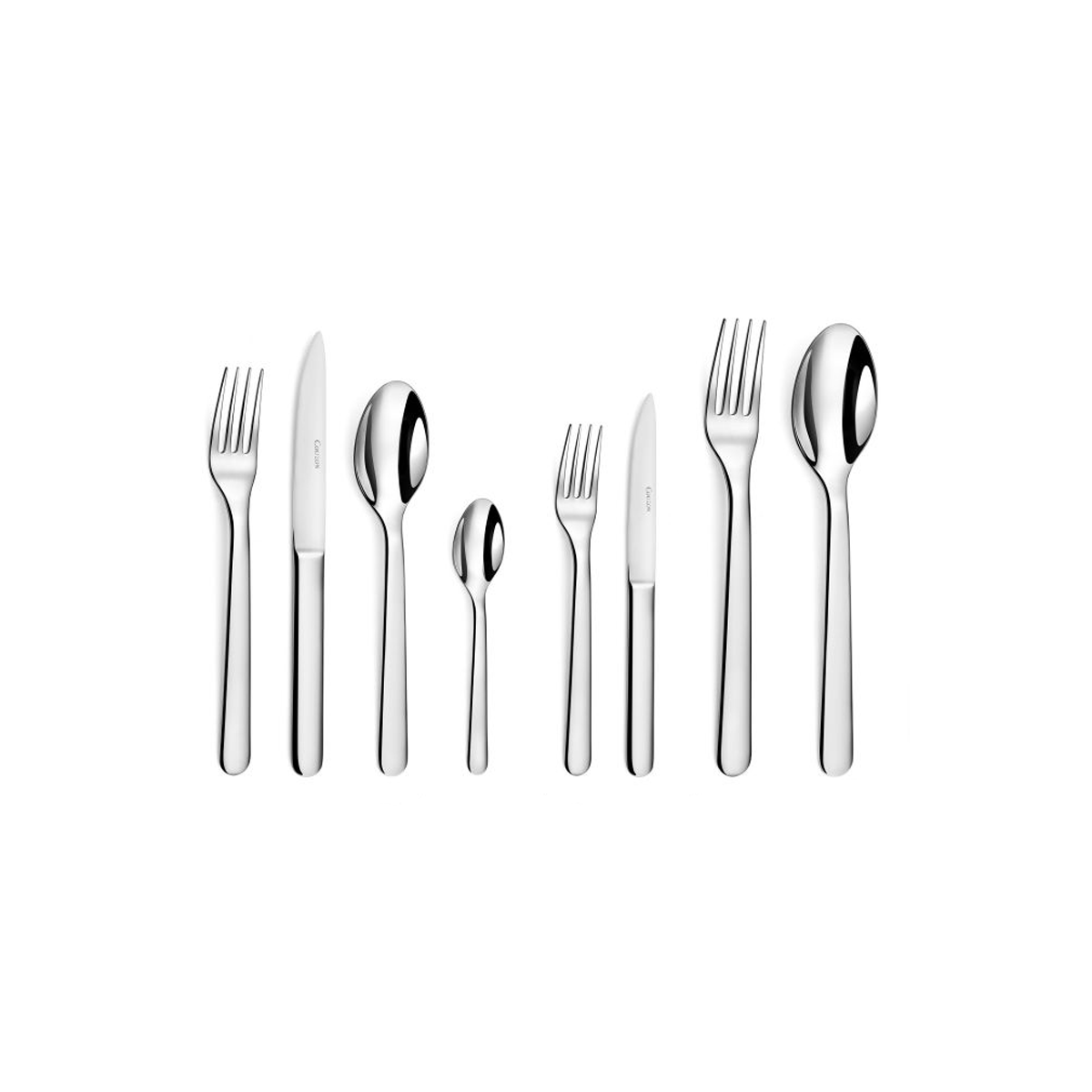 Alkaline - ménagère 74 pièces en coffre bois COUZON Argent