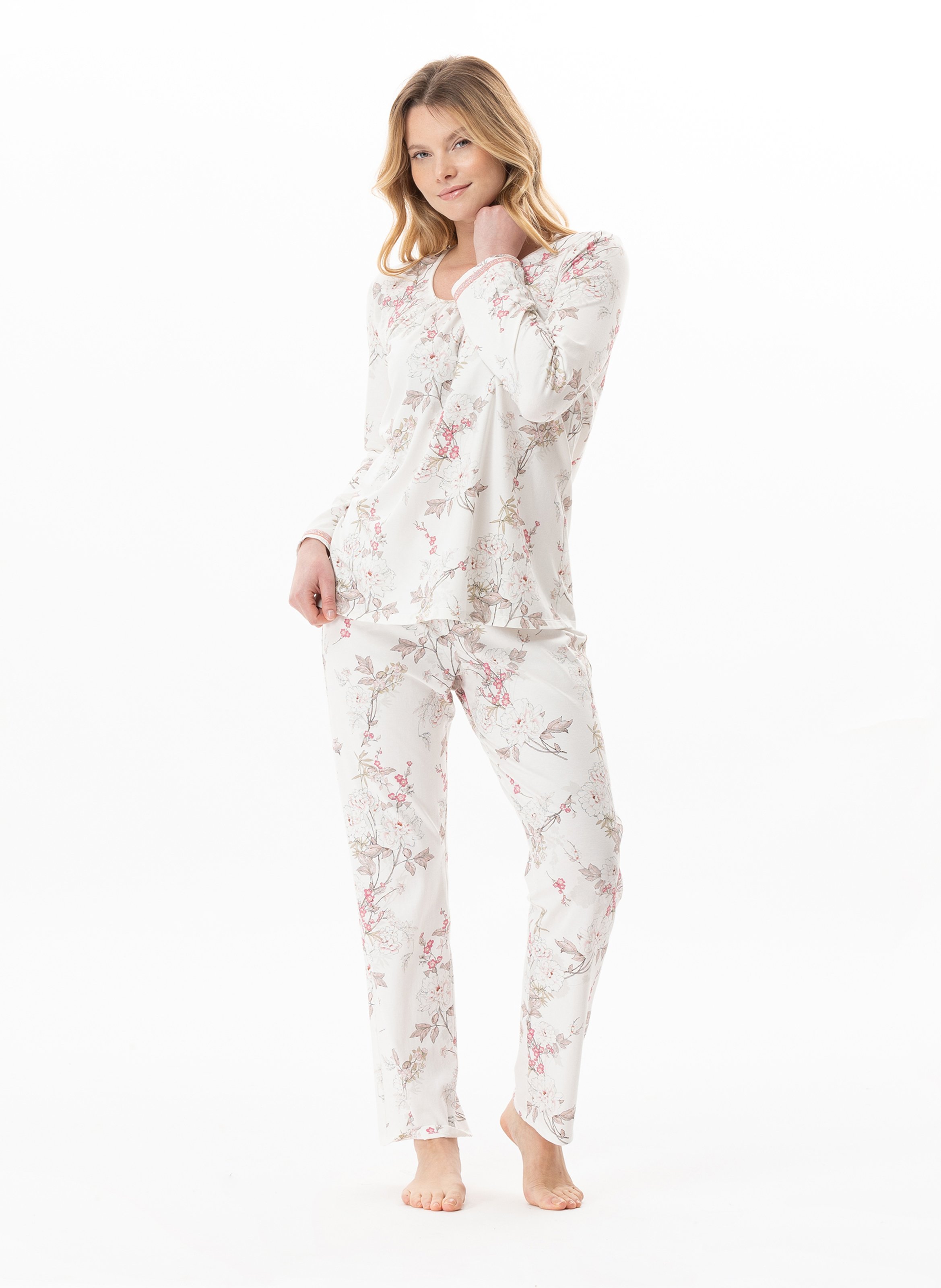 Pyjama en coton modal kelly 102 LE CHAT Multicolore