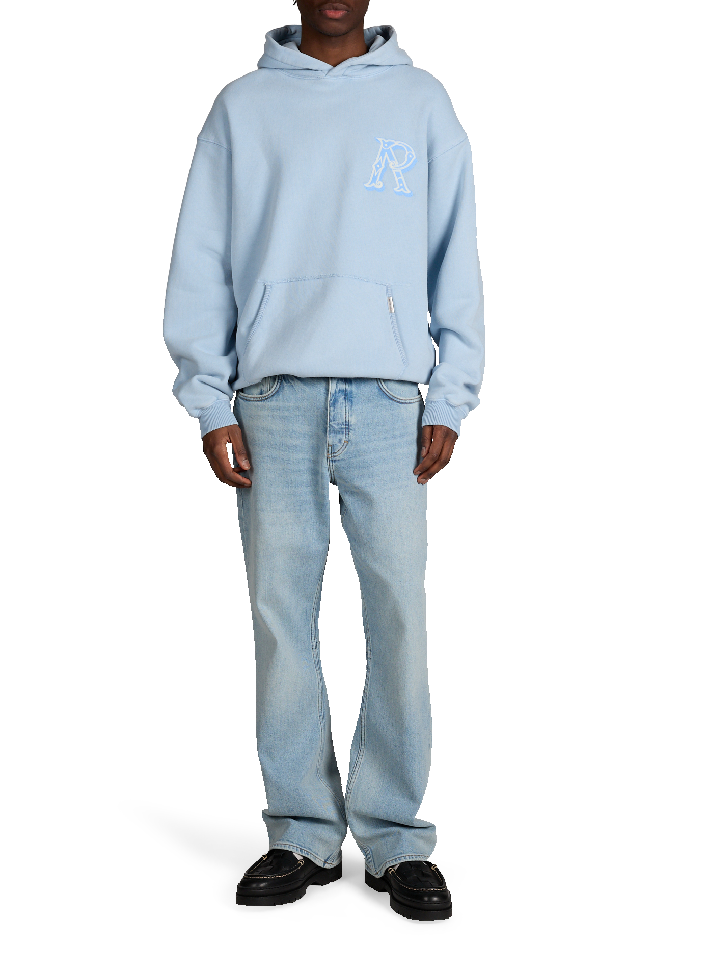 Sweatshirt à capuche en coton REPRESENT Bleu