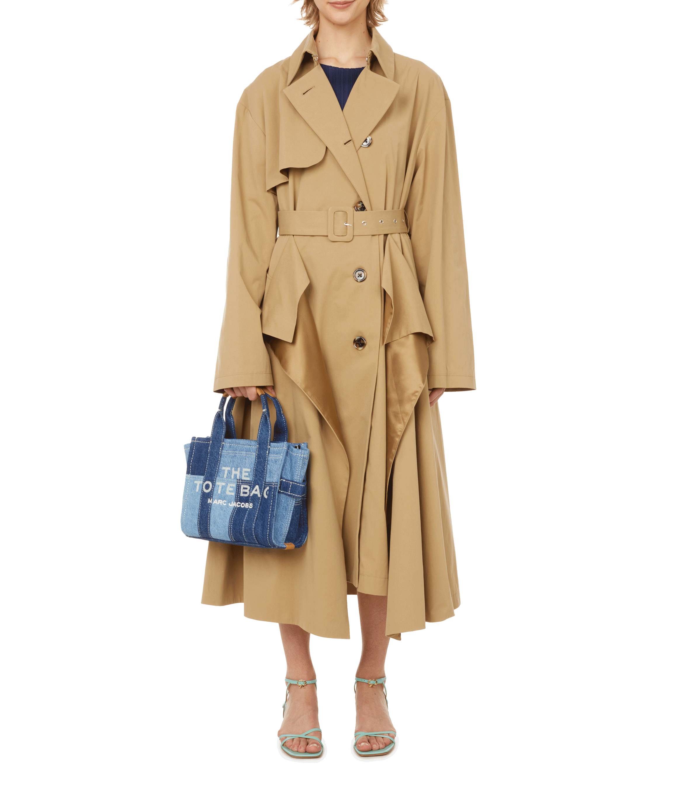 The Denim Mini Tote Bag MARC JACOBS Blue