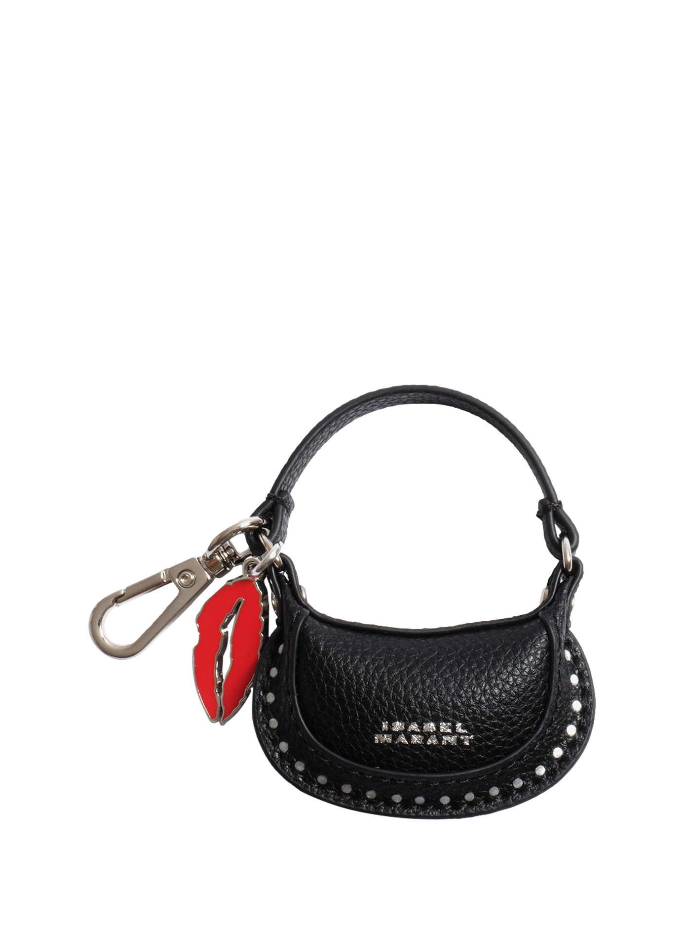 Oskan Moon Nano Leather Bag Accessory ISABEL MARANT Black