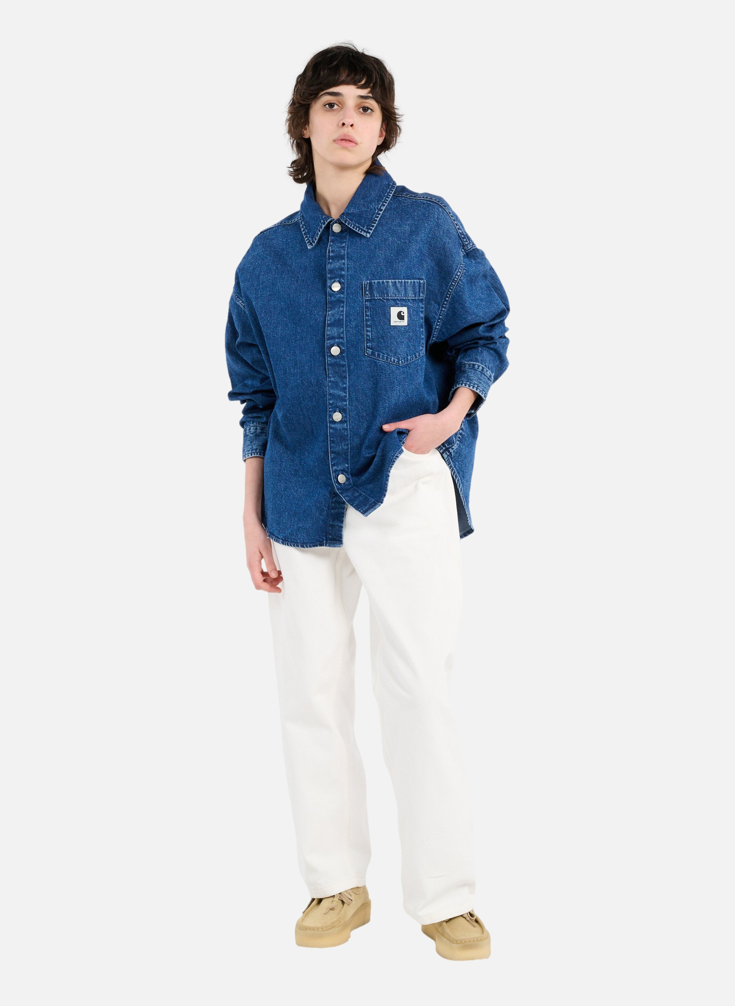 Jean ample w' brandon pant CARHARTT WIP Blanc