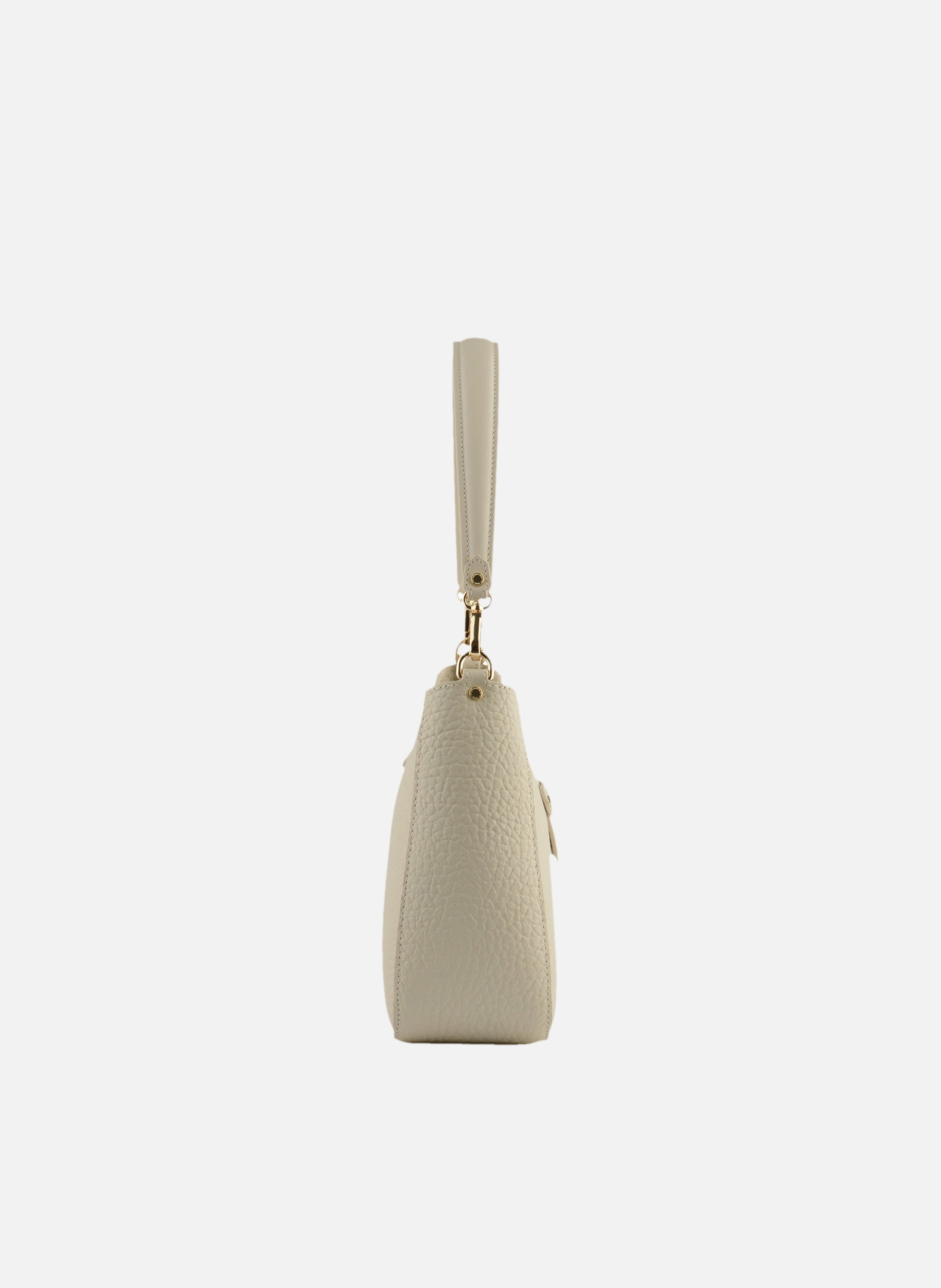 Fleuves | sac porté épaule gm en cuir de vachette | Beige POURCHET Femme
