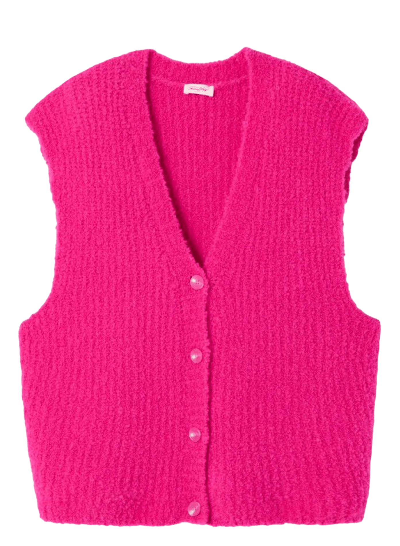 Gilet oversize en laine mélangée zolly AMERICAN VINTAGE Rose