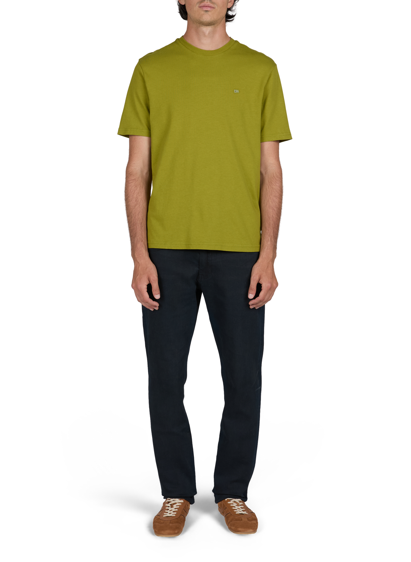 Baumwoll-T-Shirt NAPAPIJRI Khaki