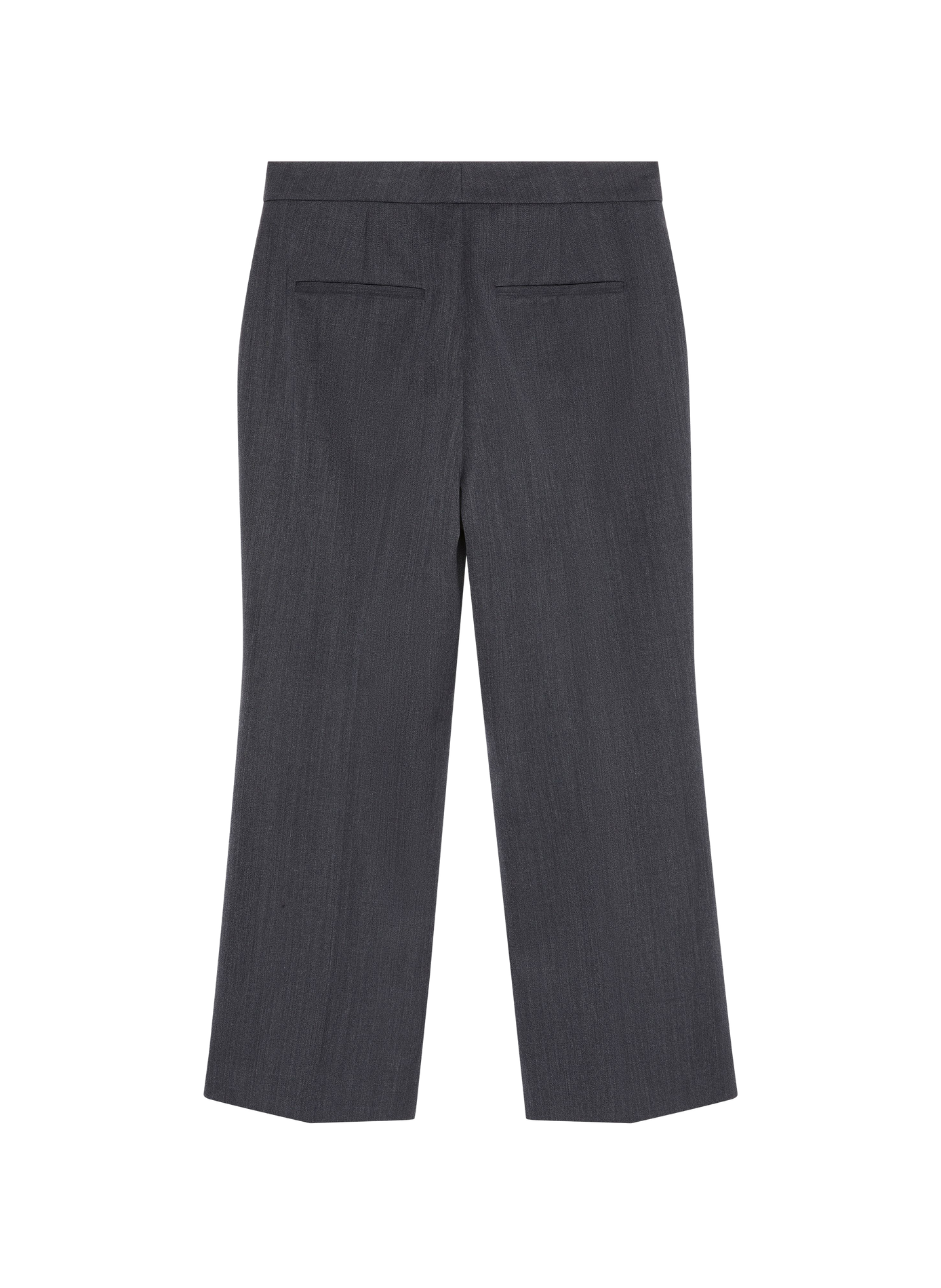 Straight-cut wool-blend trousers CALVIN KLEIN Grey