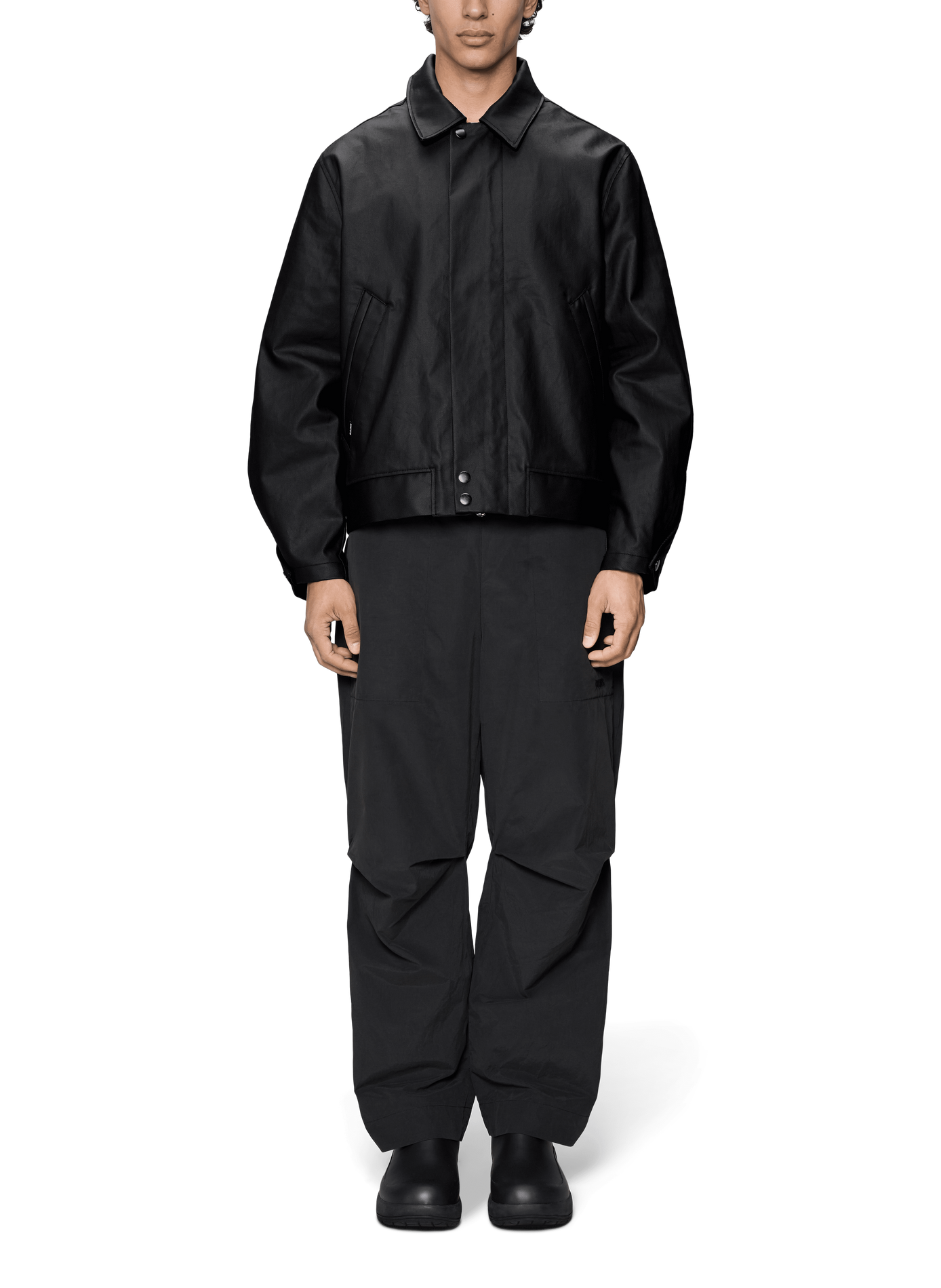 Blouson en coton RAINS Noir