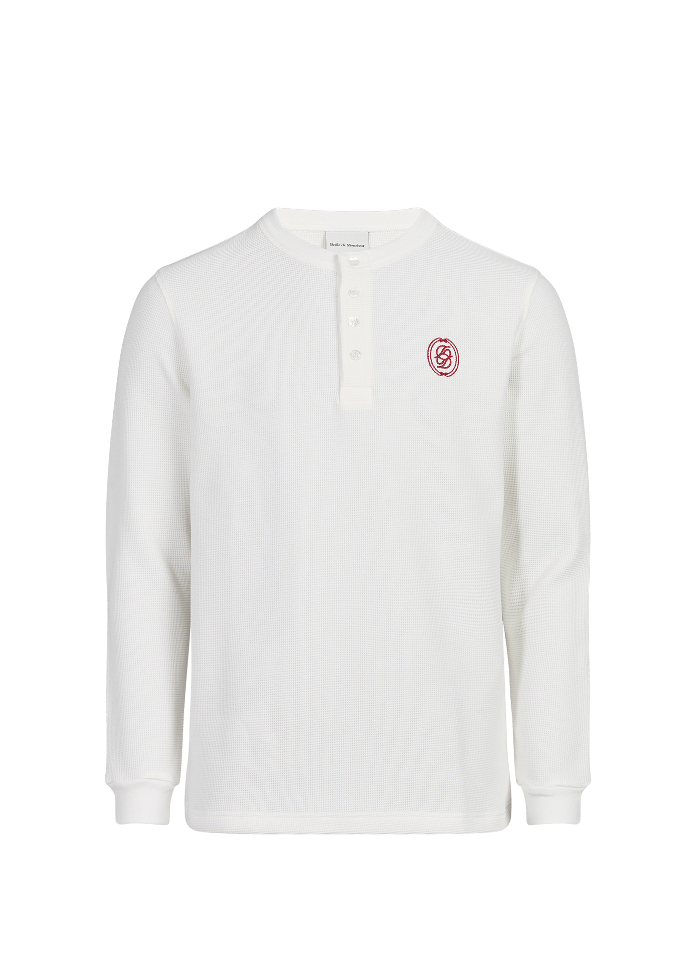 Straight t-shirt in blended cotton DROLE DE MONSIEUR White