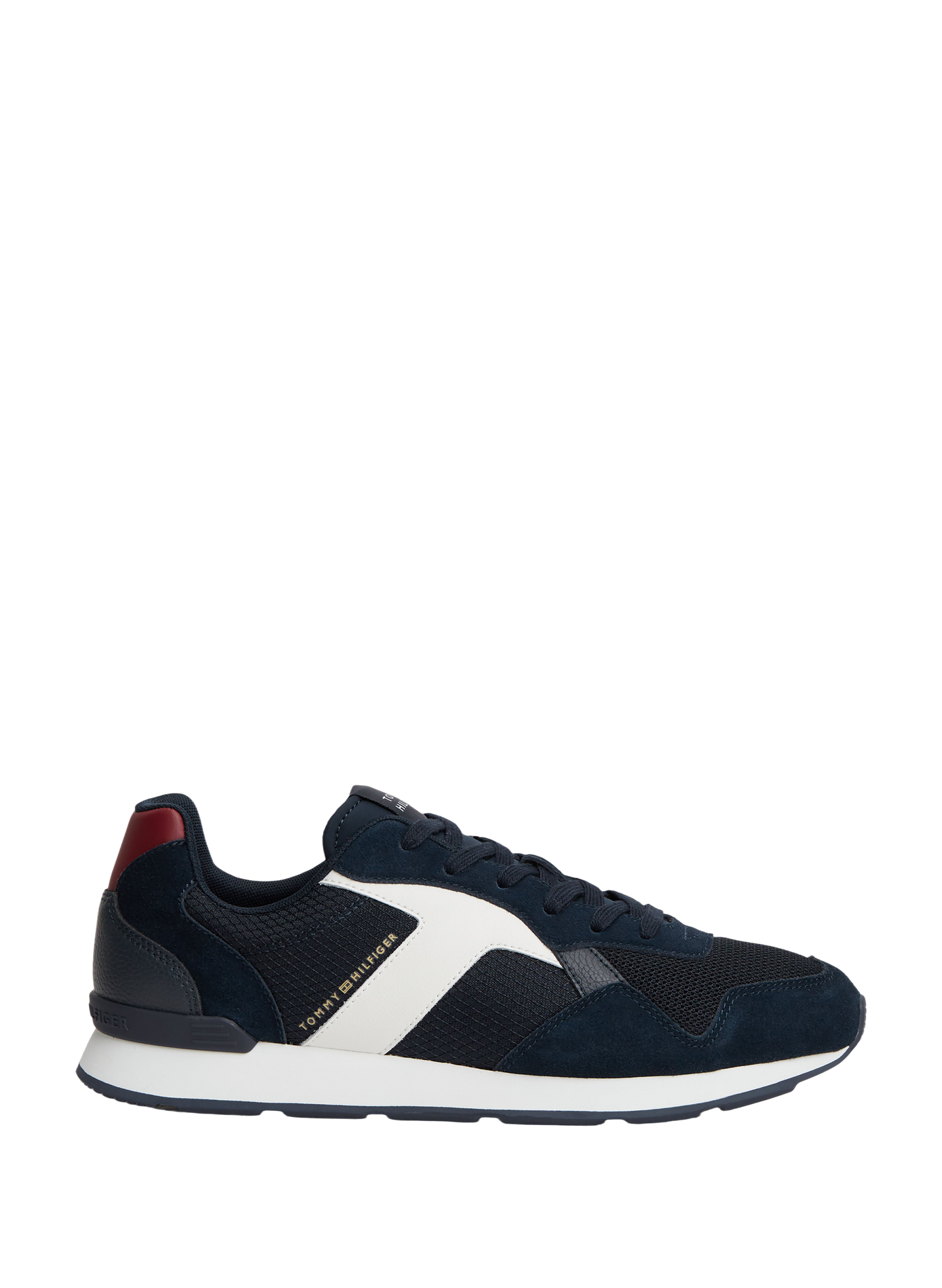 Baskets unies à lacets TOMMY HILFIGER White