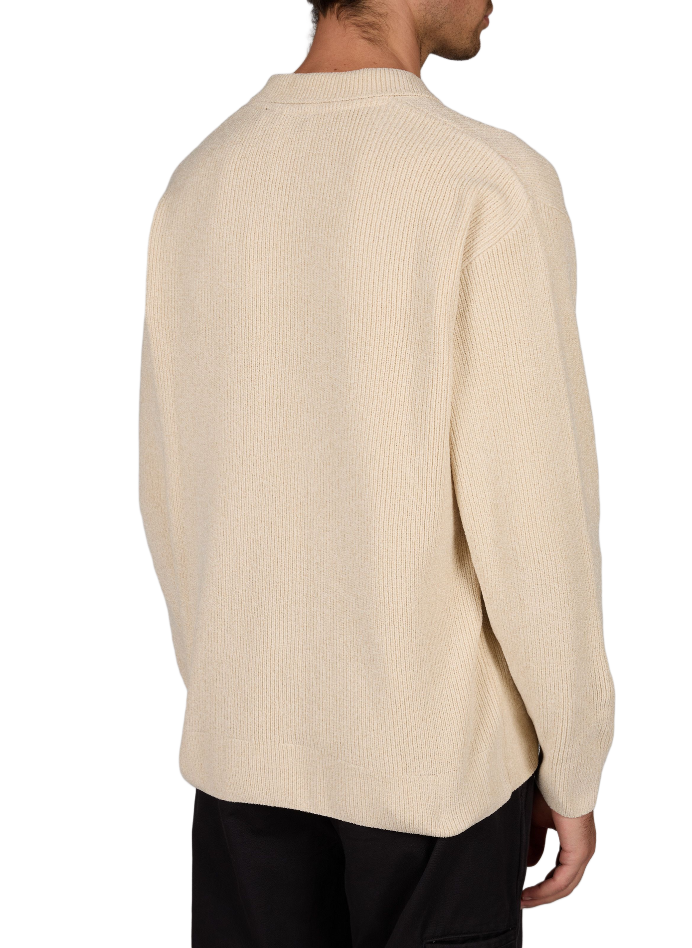 Straight-fit polo-neck jumper FAGUO Beige