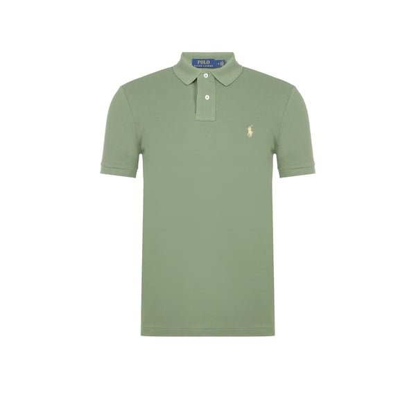 Polo slim en maille piqué de coton