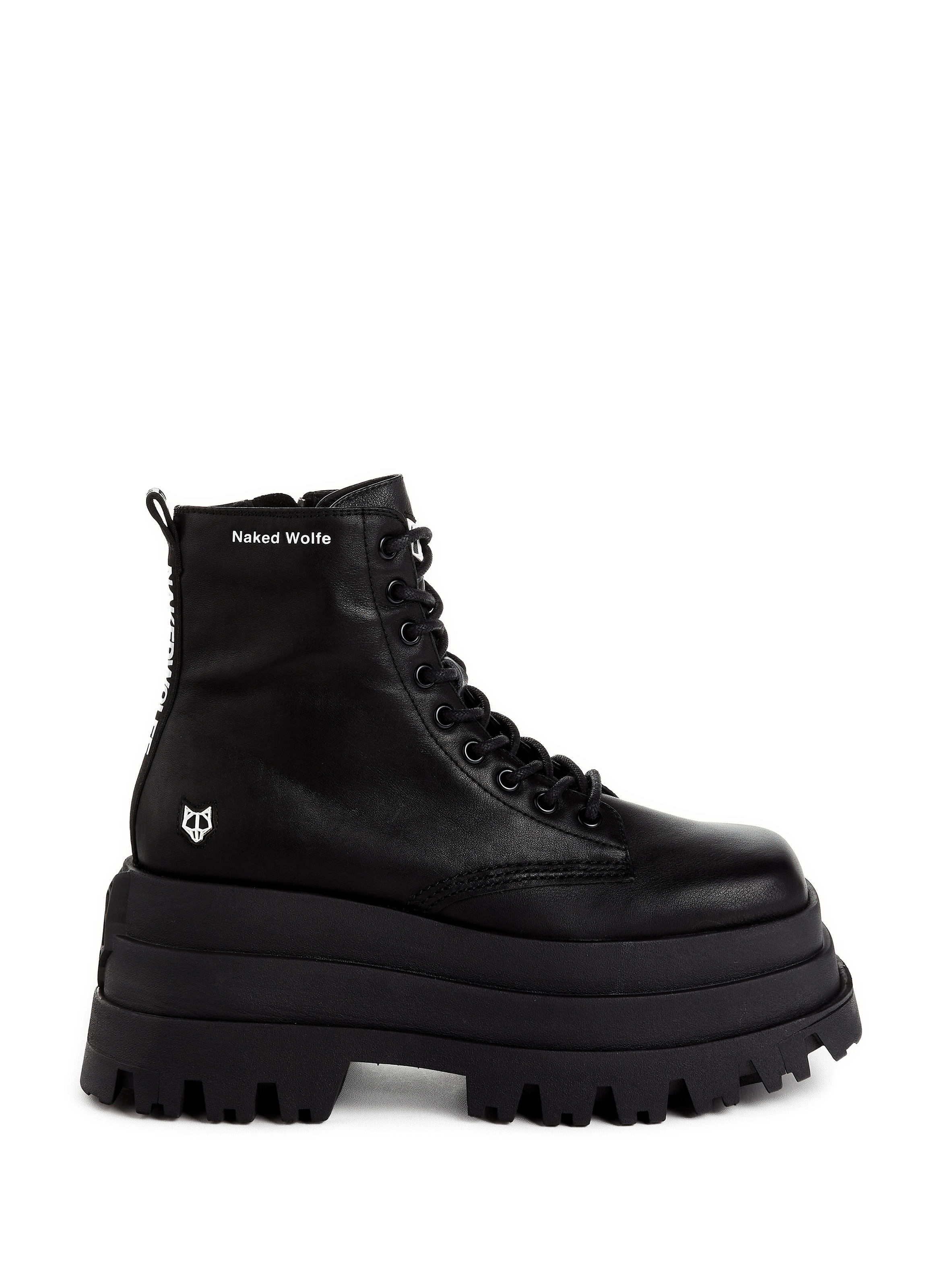Bottines � plateforme en cuir  NAKED WOLFE
