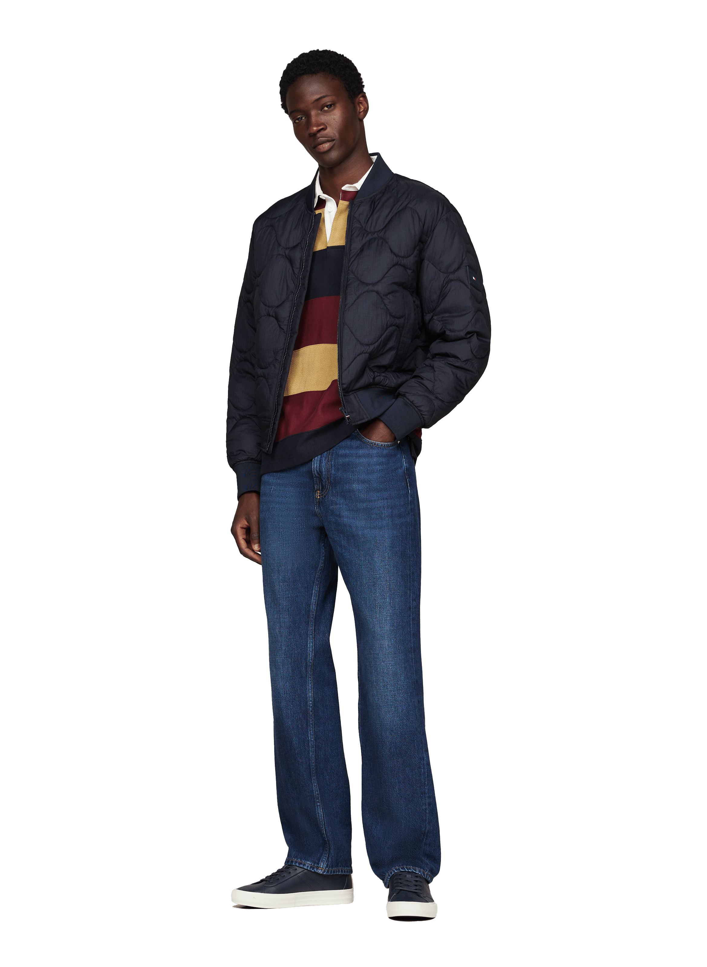 Baskets en cuir TOMMY HILFIGER Bleu