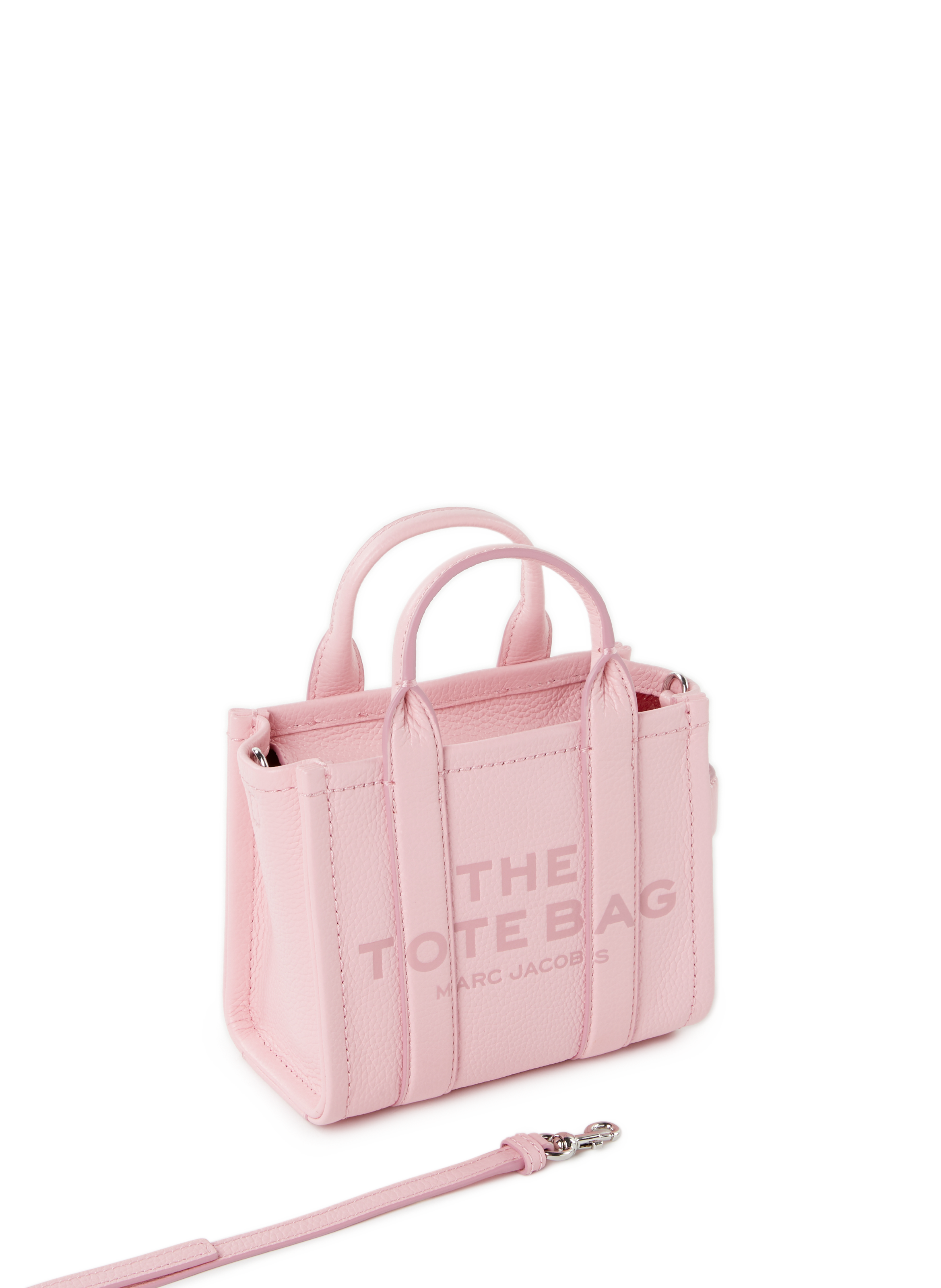 Sac cabas The Leather Micro Tote Bag MARC JACOBS Rose