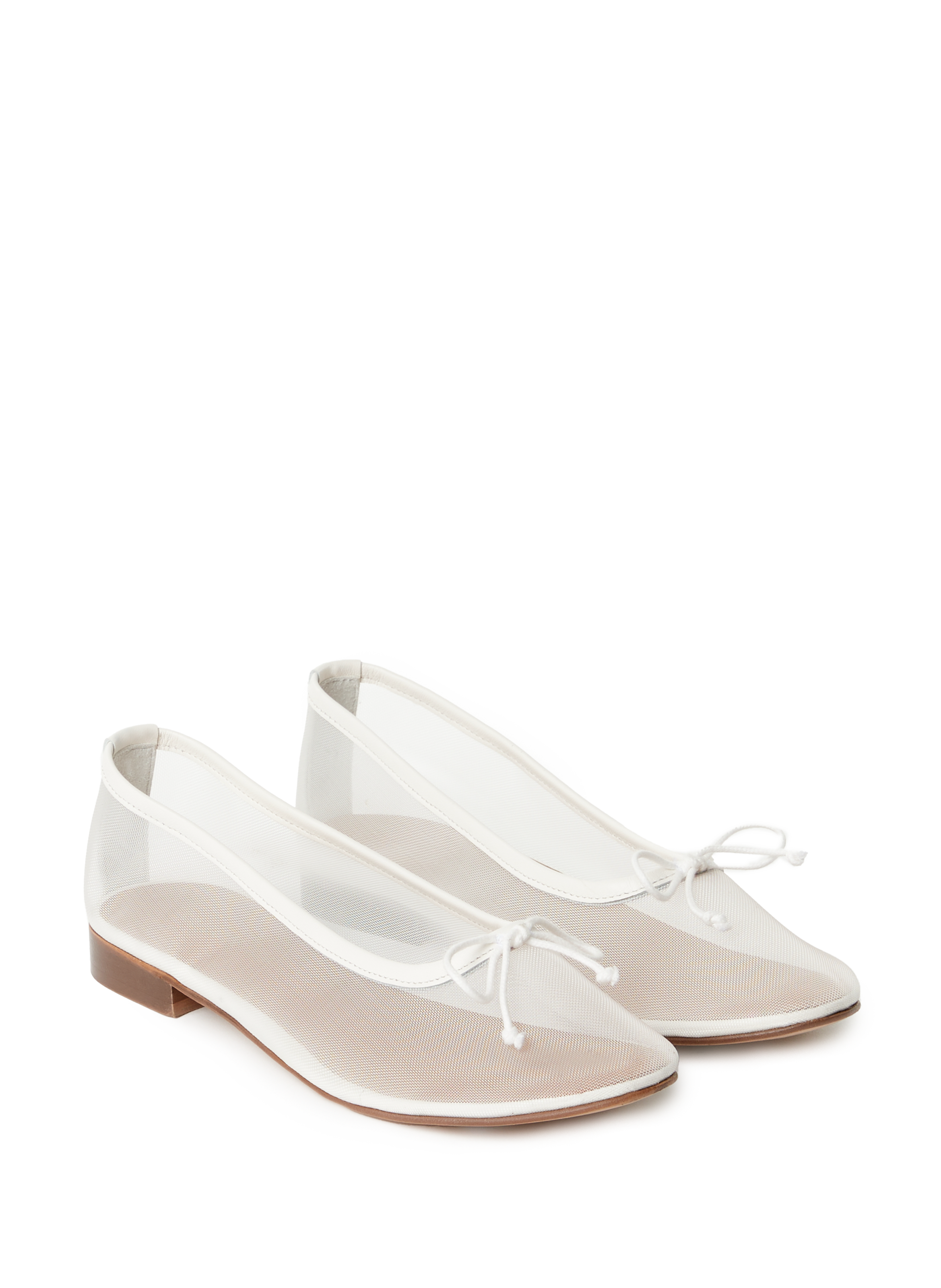 Ballerines en cuir CATHERINE Blanc