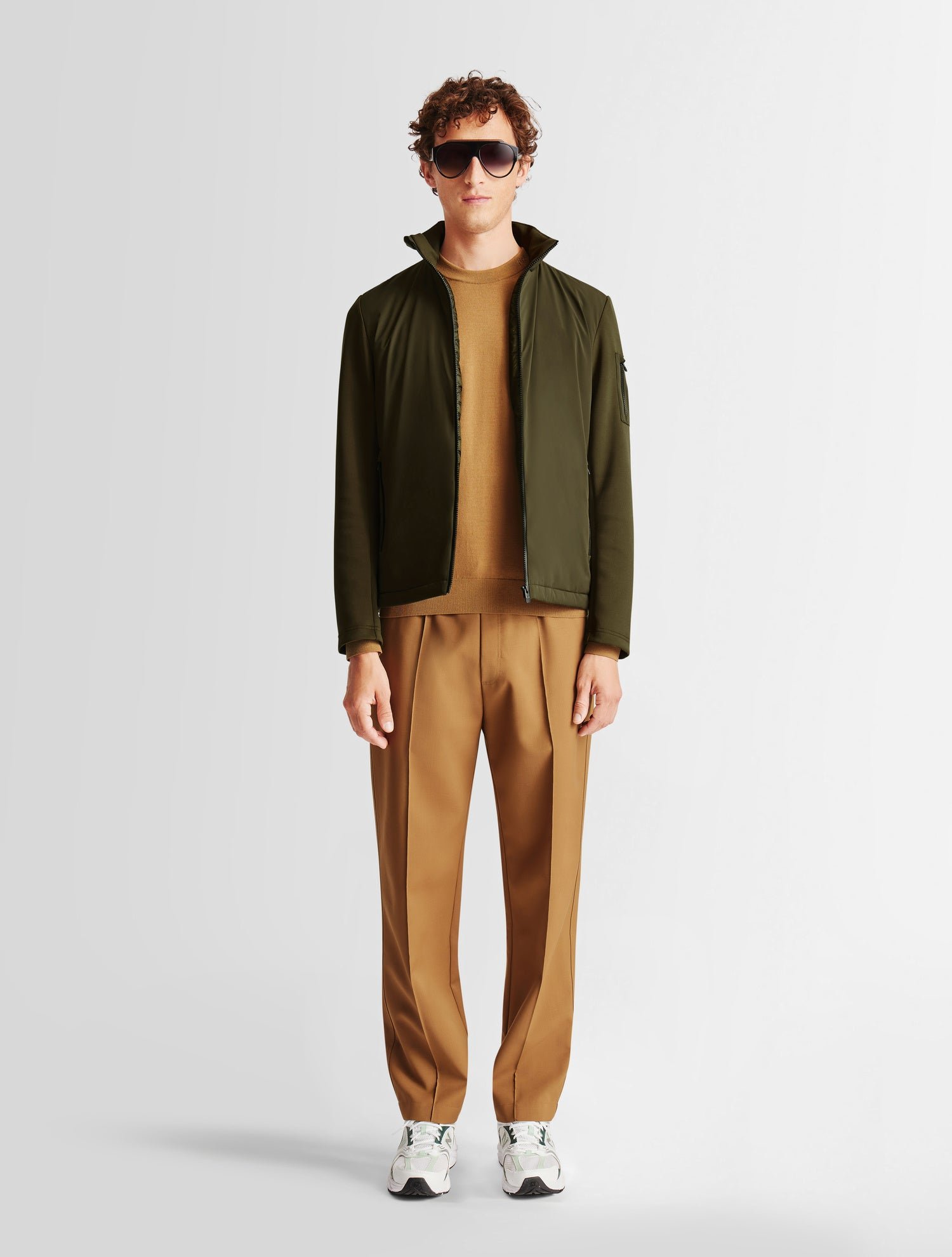 Veste rex col montant coupe regular FUSALP Marron