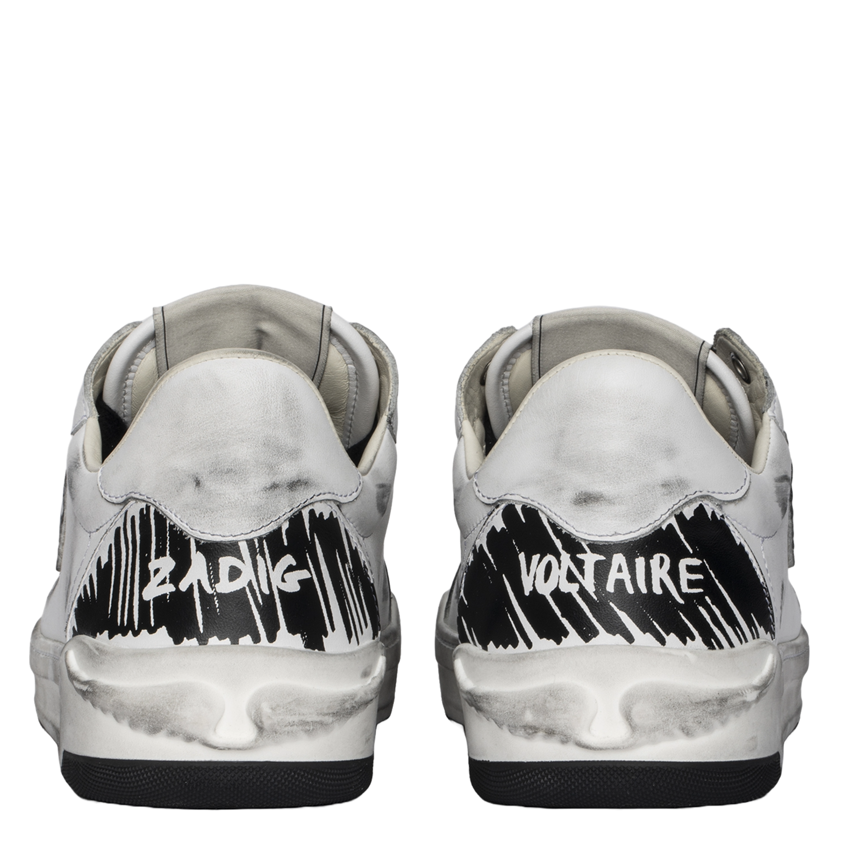 Baskets basses en cuir fly wings ZADIG&VOLTAIRE Blanc