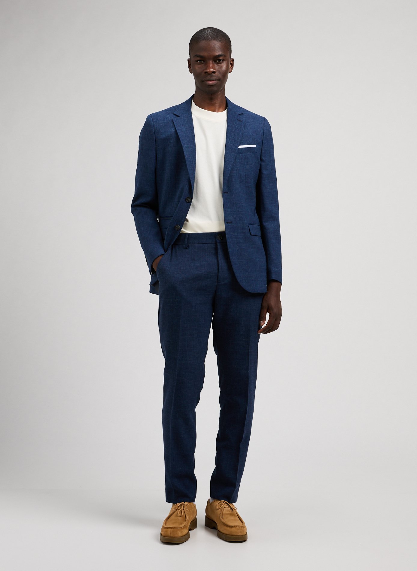 Slim tailored trousers SELECTED Blue
