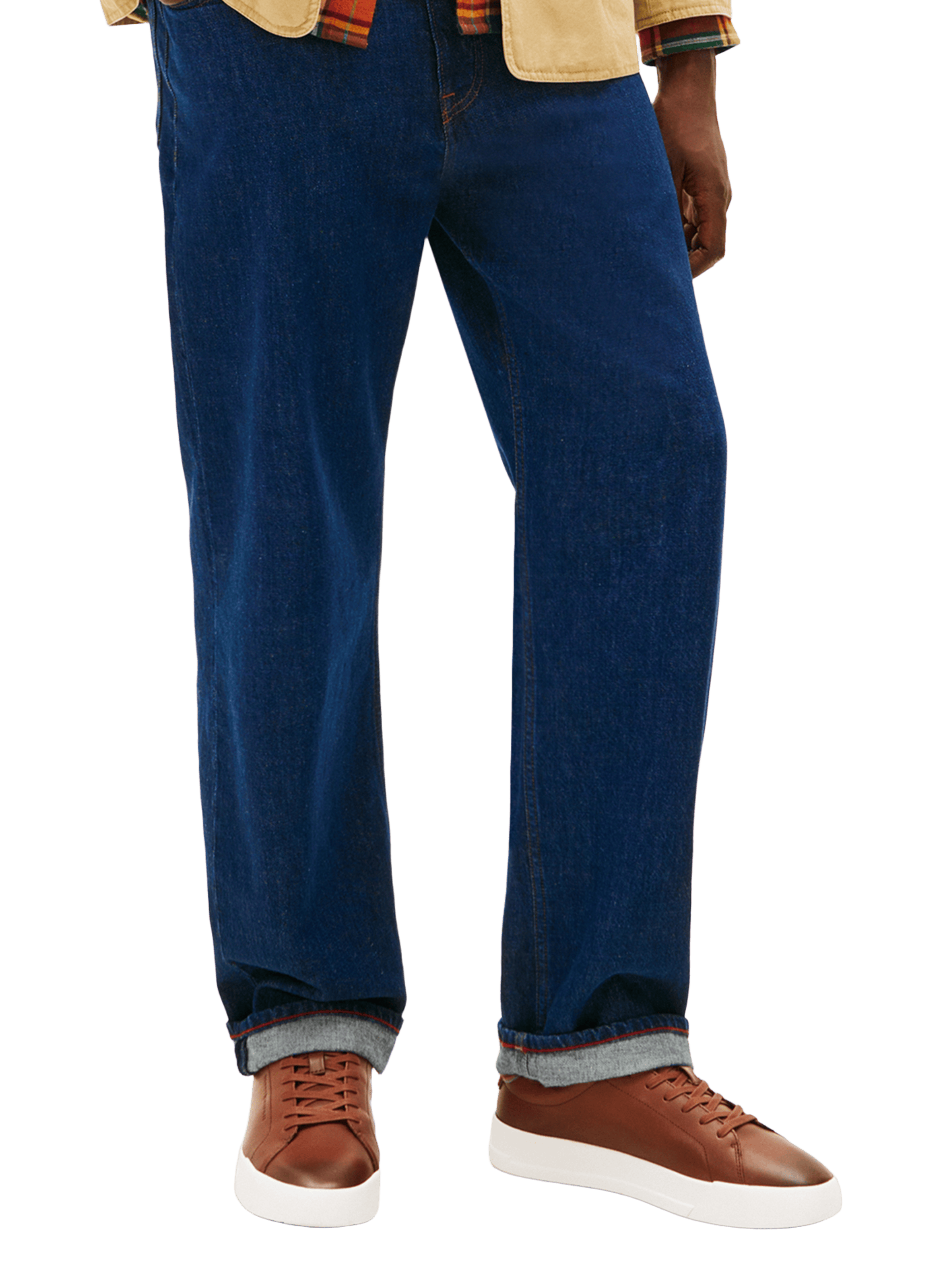 Leather logo sneakers TOMMY HILFIGER Brown