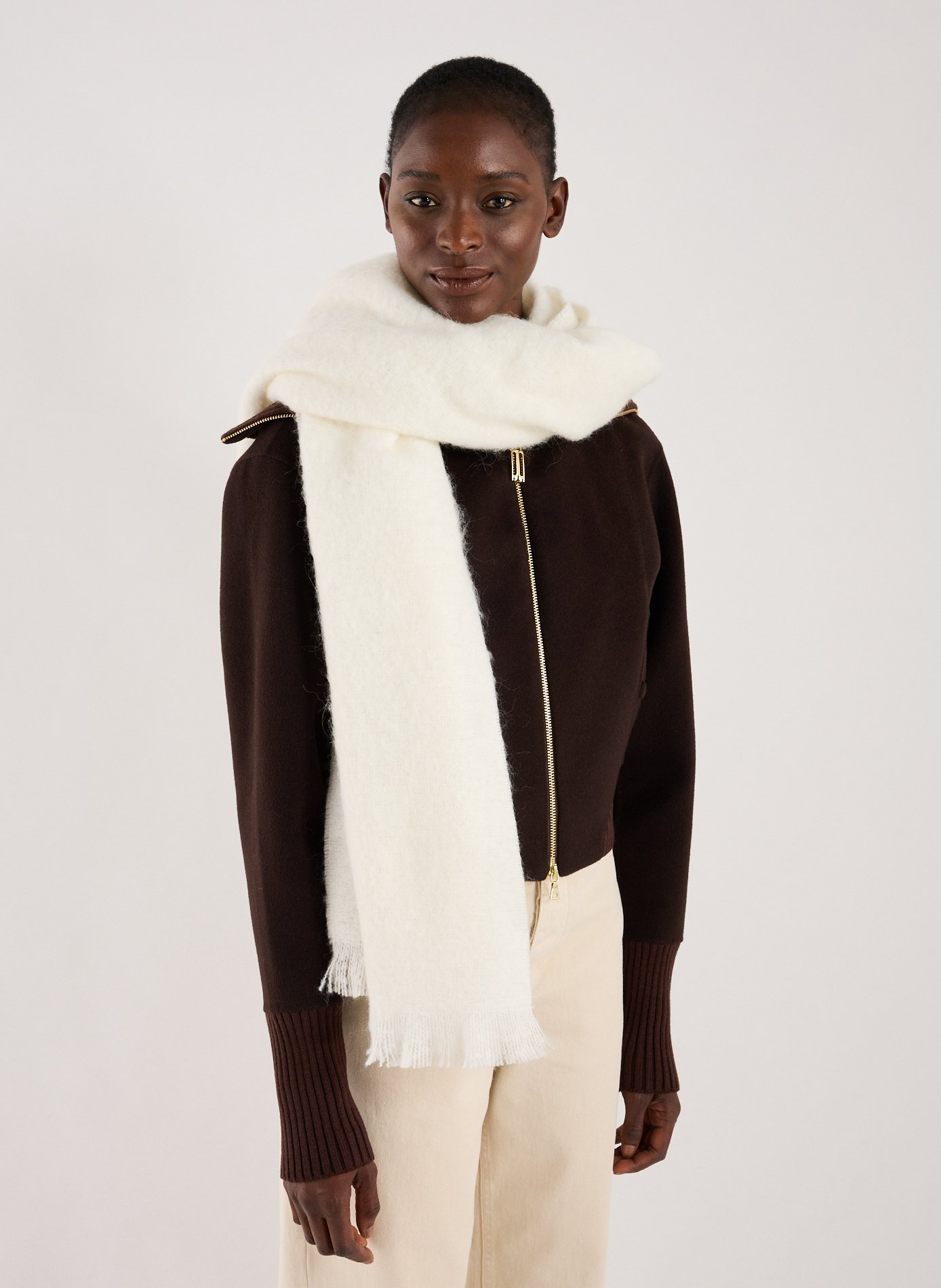 Echarpe à franges New Milene SAISON 1865 Beige