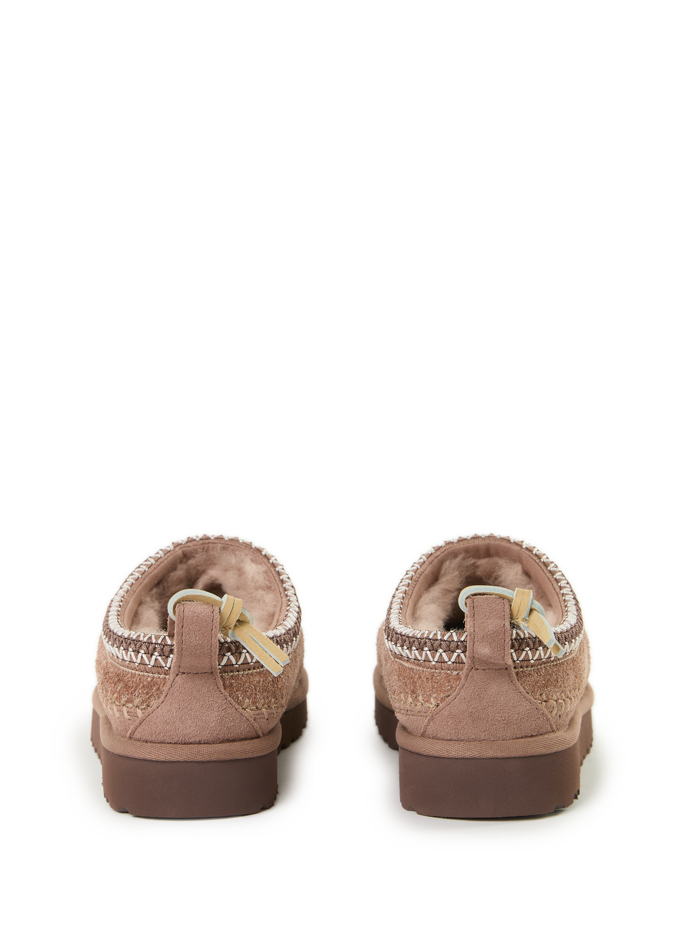 Chaussons en cuir mélangé UGG Beige