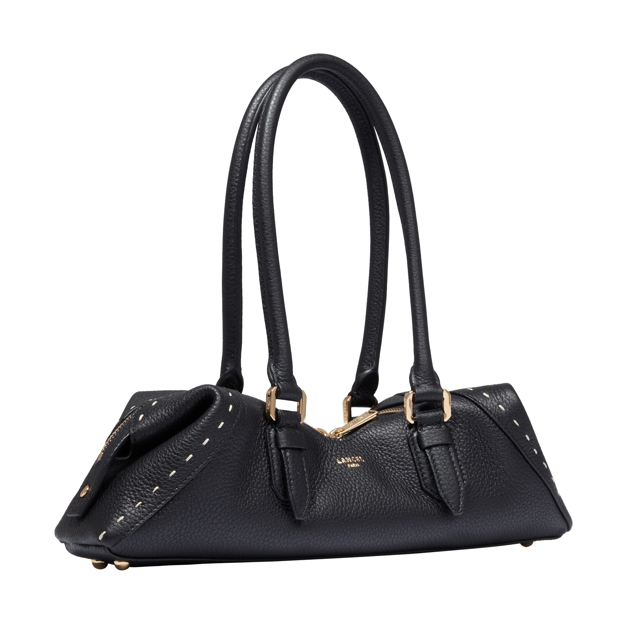 Sac porté épaule s charlie de lancel en cuir LANCEL Noir
