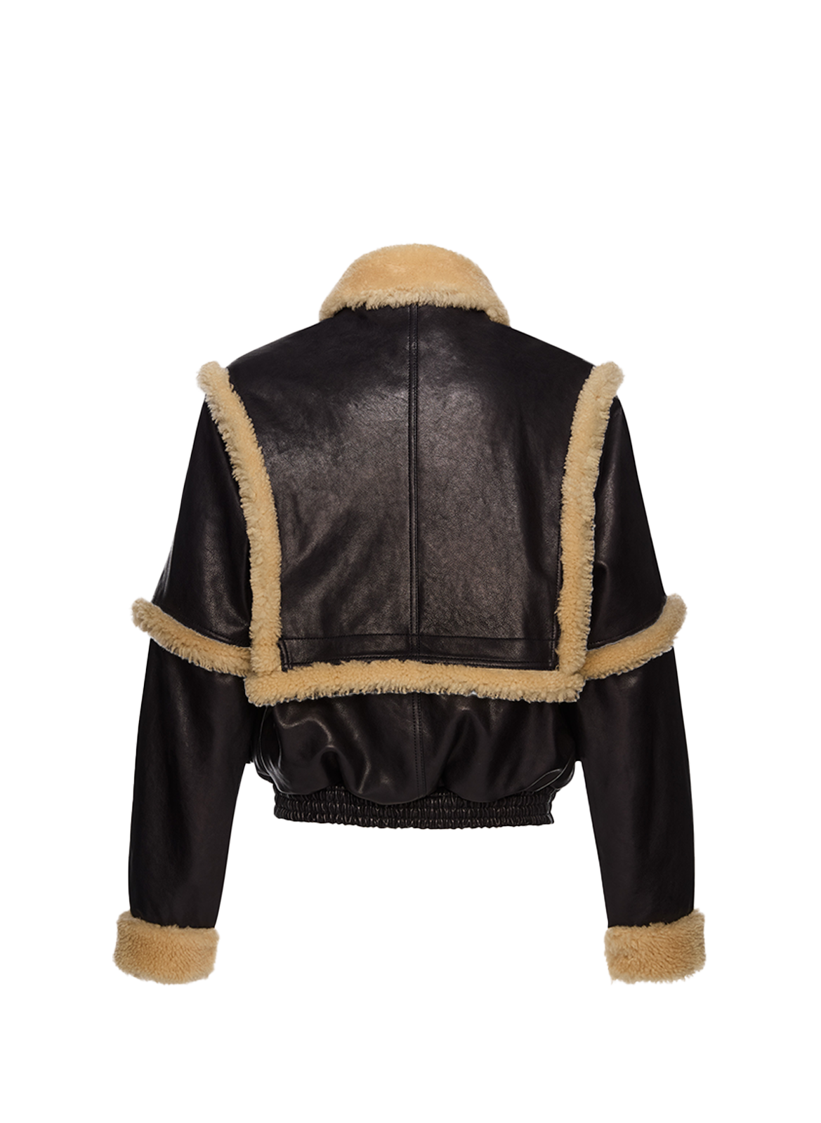 Short leather shirt MAGDA BUTRYM Blue