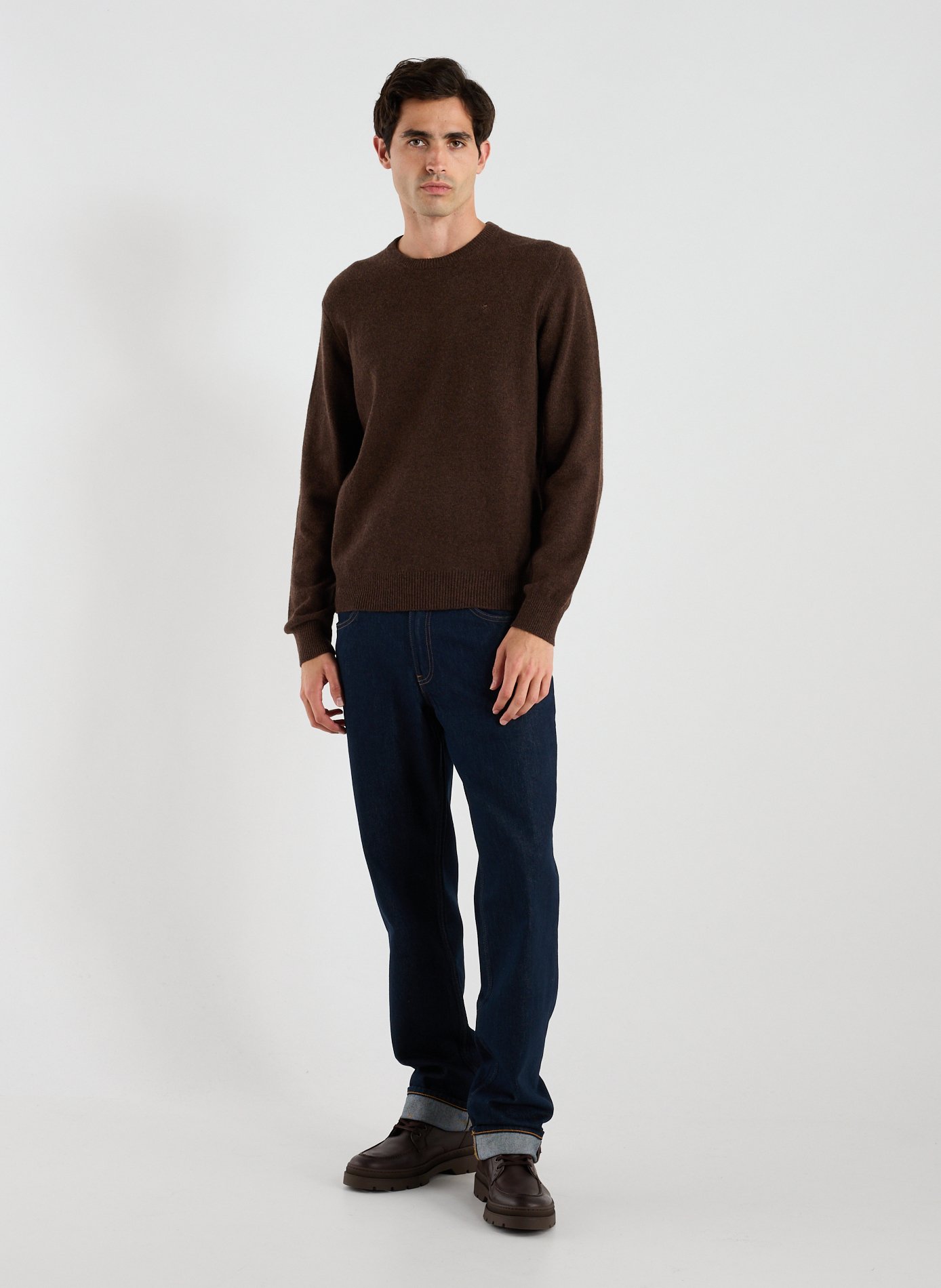 Crew-neck jumper HACKETT Brown