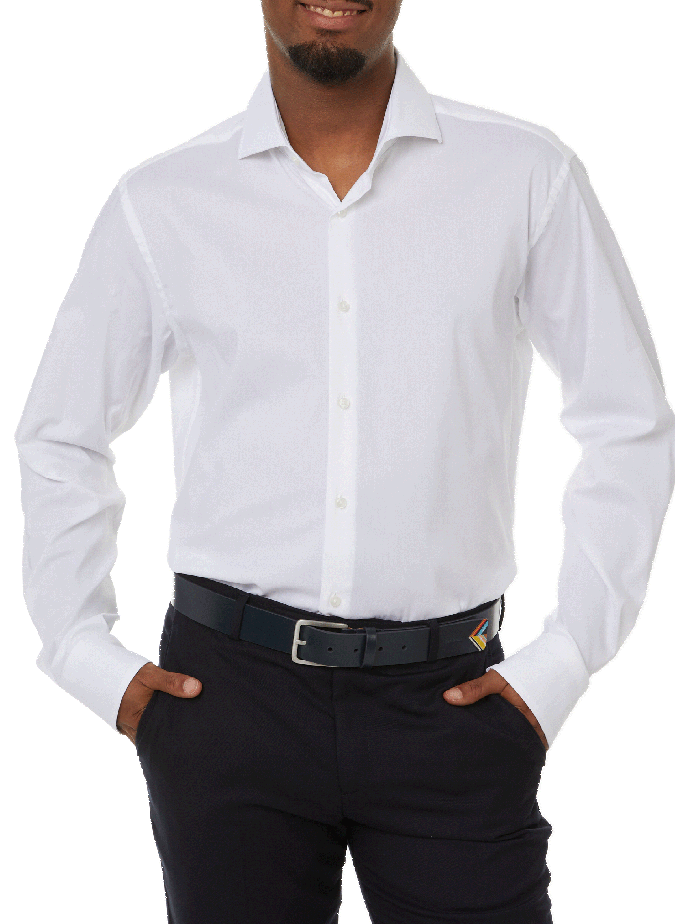 BOSS Cotton shirt White