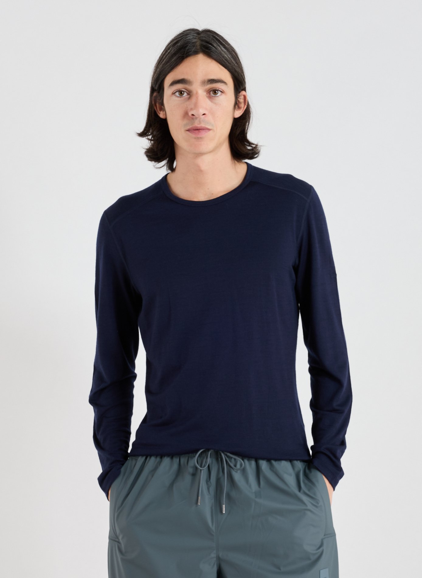 ICEBREAKER Pull col rond en laine Bleu