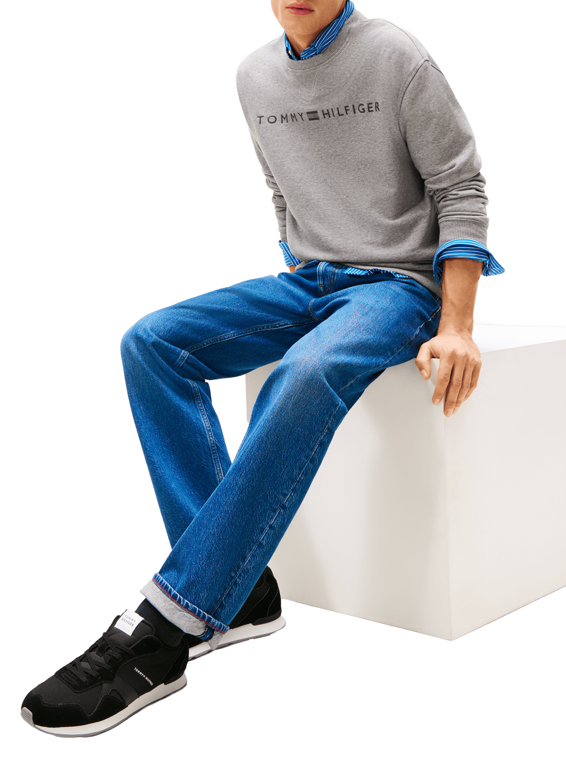 Basket basse à lacets TOMMY HILFIGER Noir