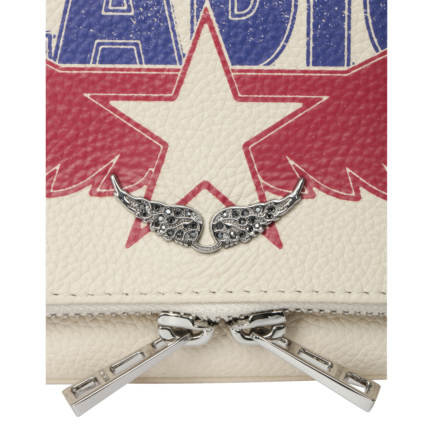 Sac bandoulière en cuir rock nano ZADIG&VOLTAIRE Blanc