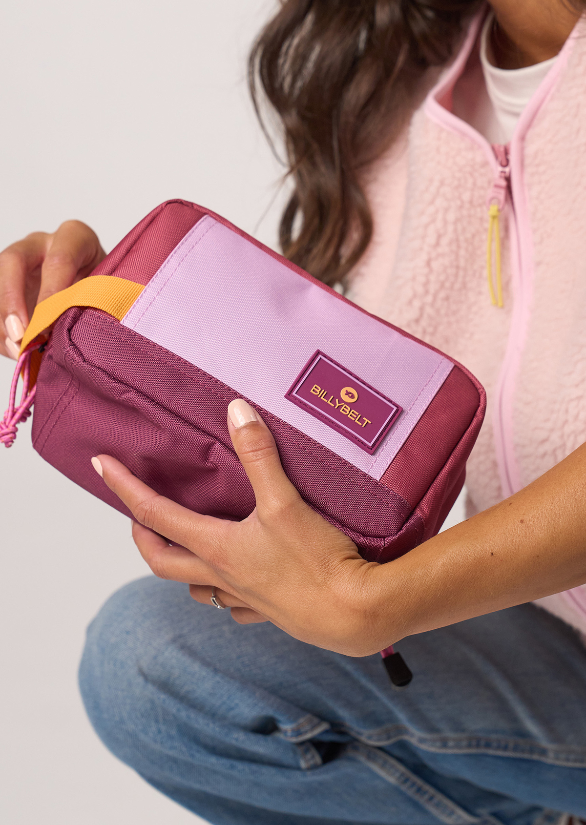 Trousse de toilette en polyester recyclé BILLYBELT Rouge