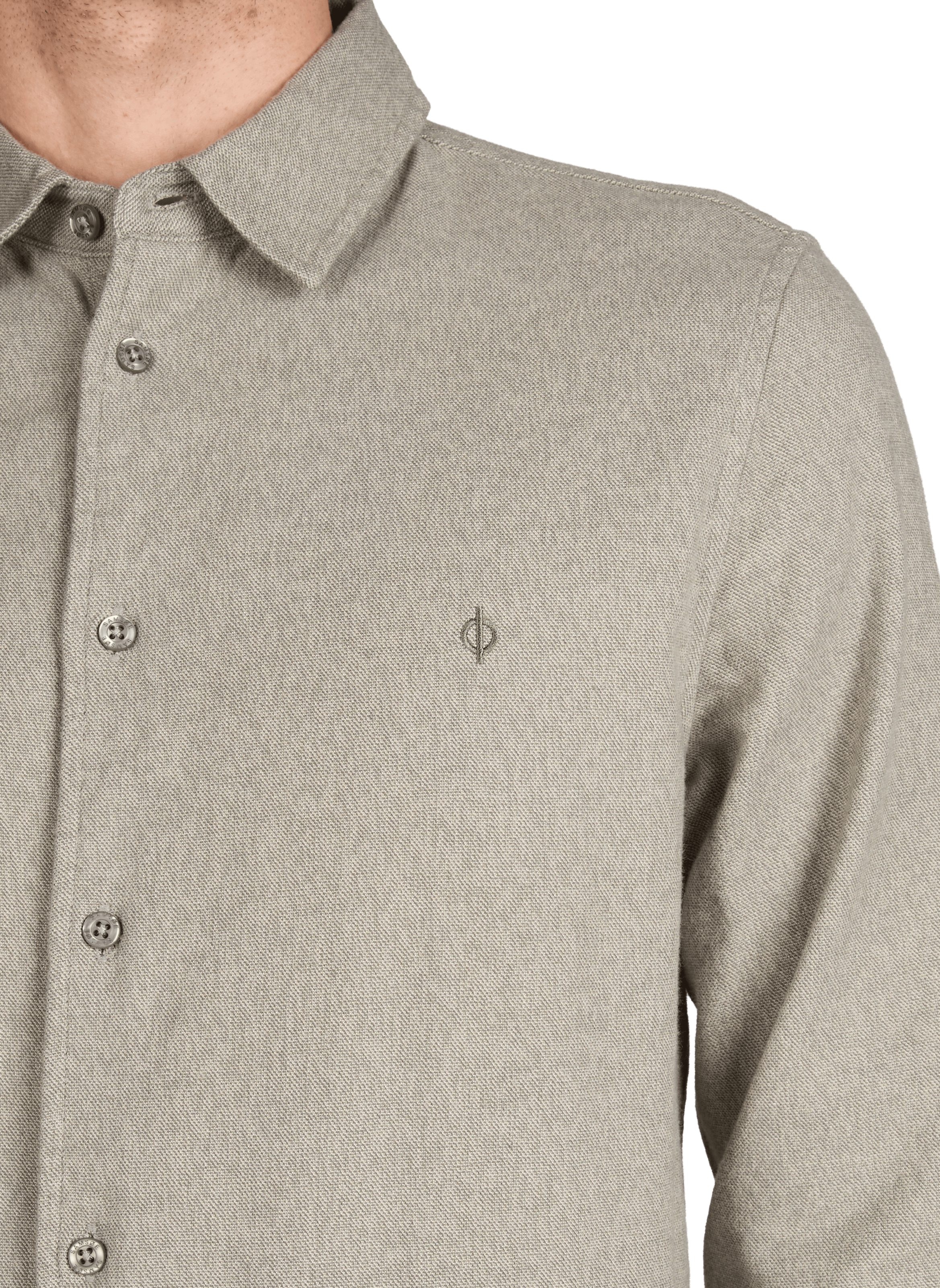 Shirt with classic collar in organic cotton SAMSOE SAMSOE Green