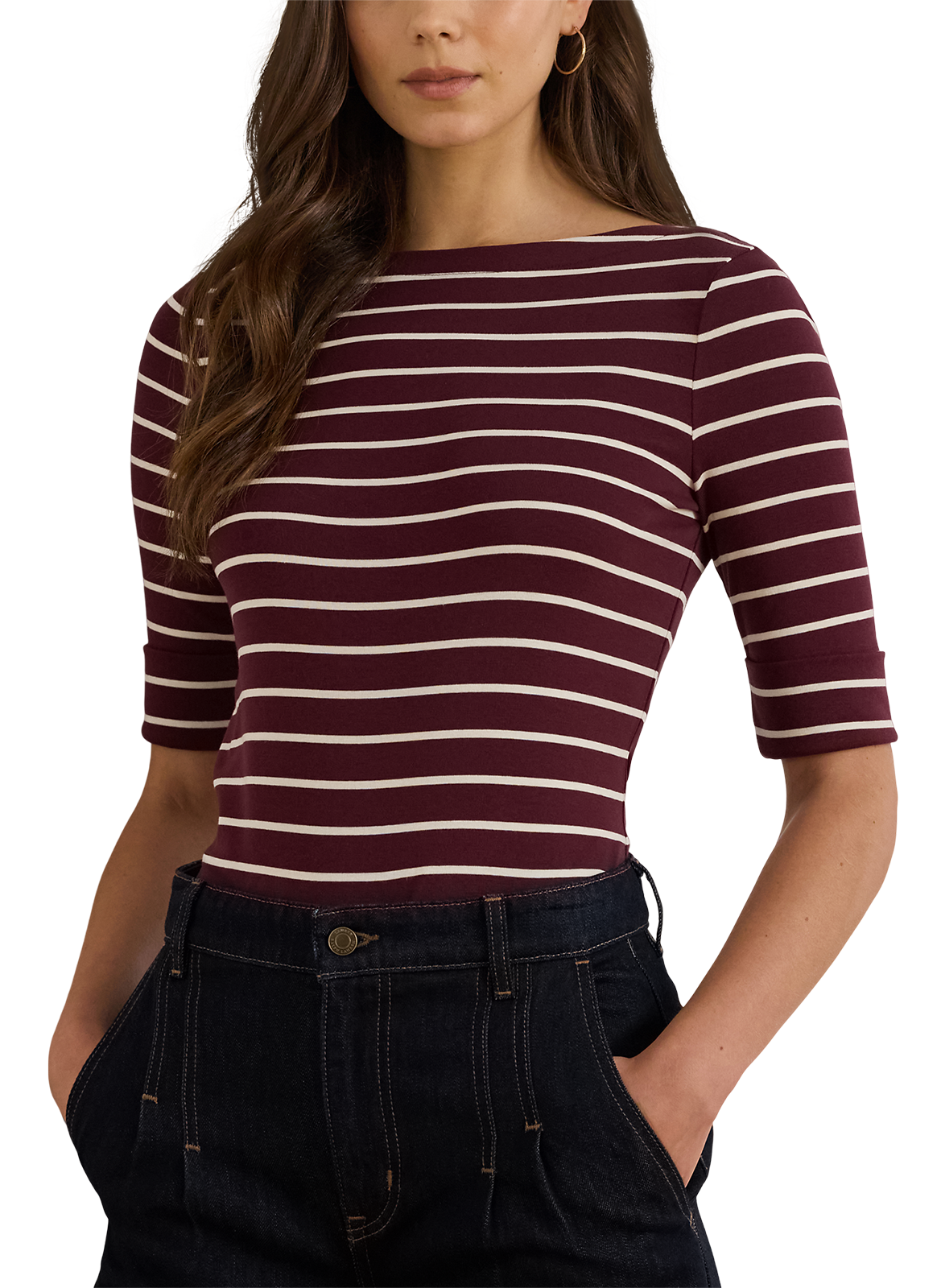 Striped T-shirt LAUREN Beige