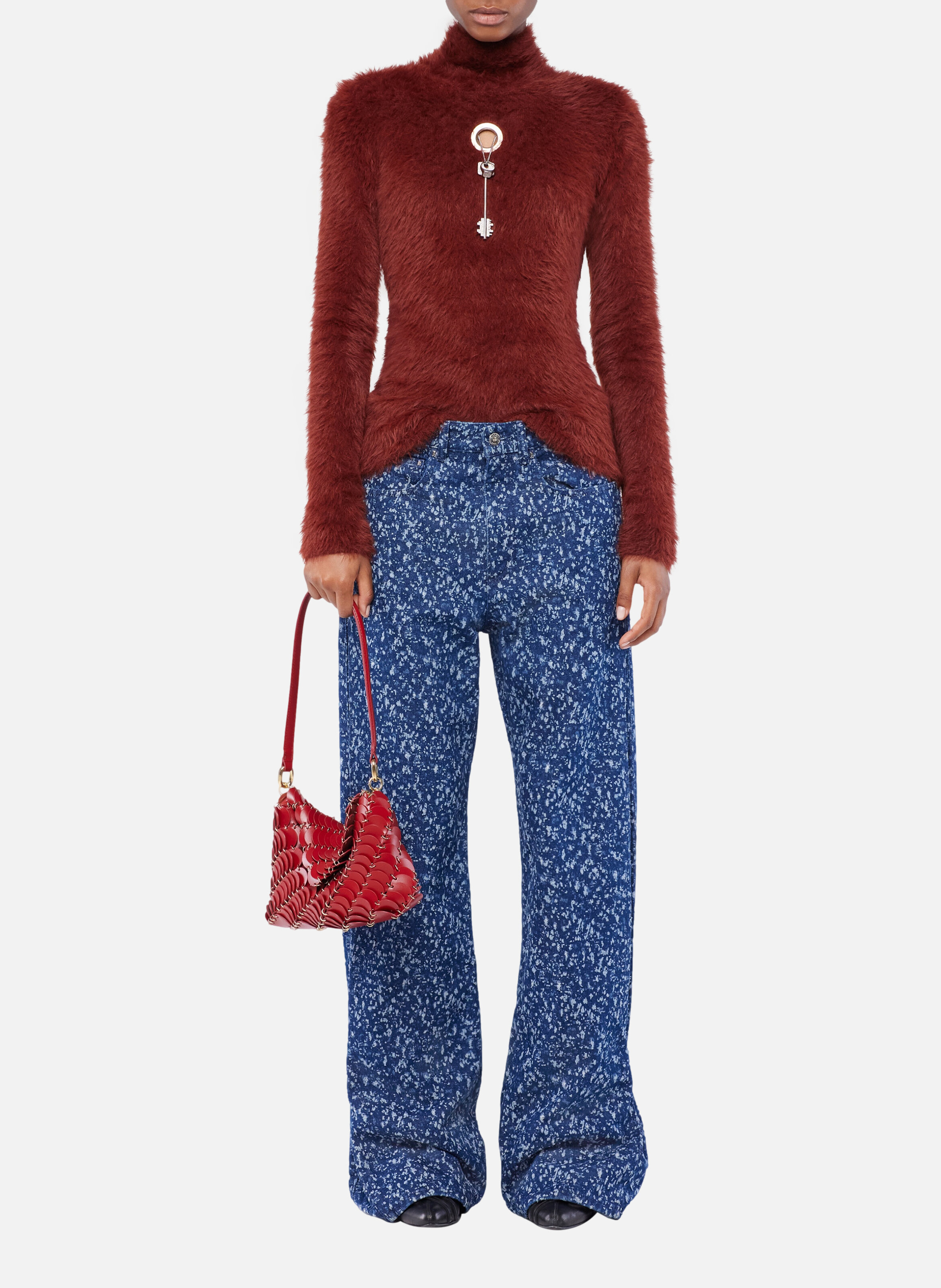 Jean baggy coupe droite RABANNE Bleu