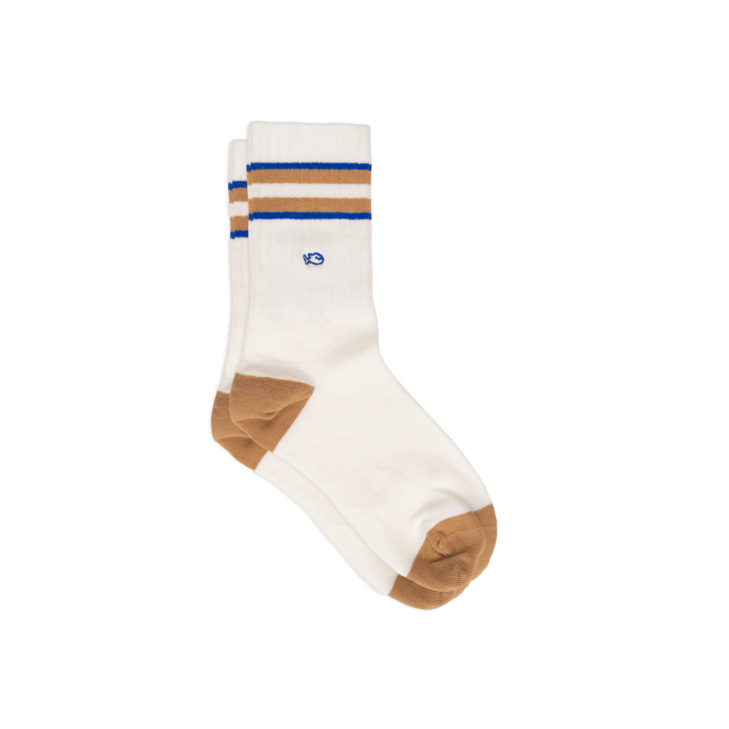 Chaussettes en coton peigné retro BILLYBELT Blanc