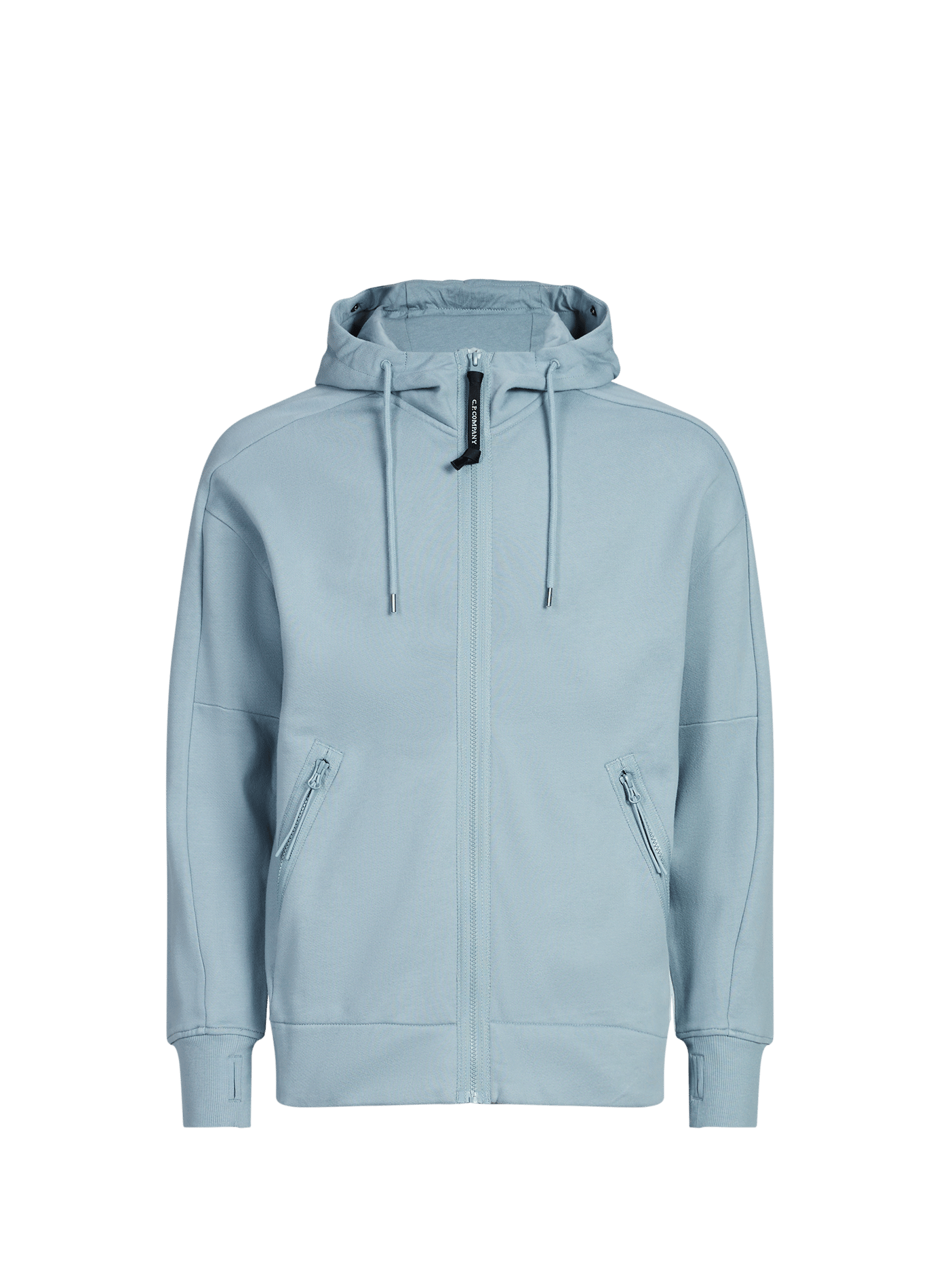 Sweat à capuche en coton avec lunettes intégrées CP COMPANY Bleu