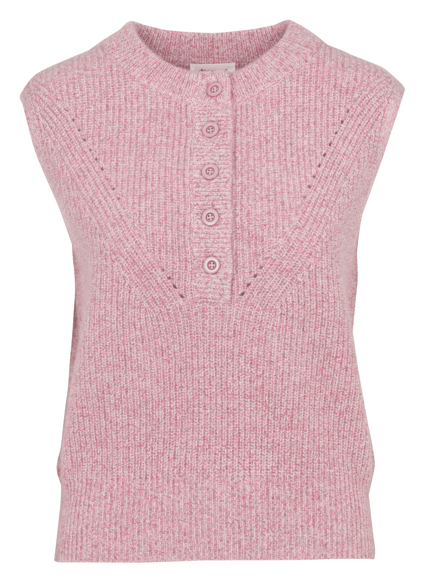 Pull col rond en laine mélangée poppy MAISON 123 Rose