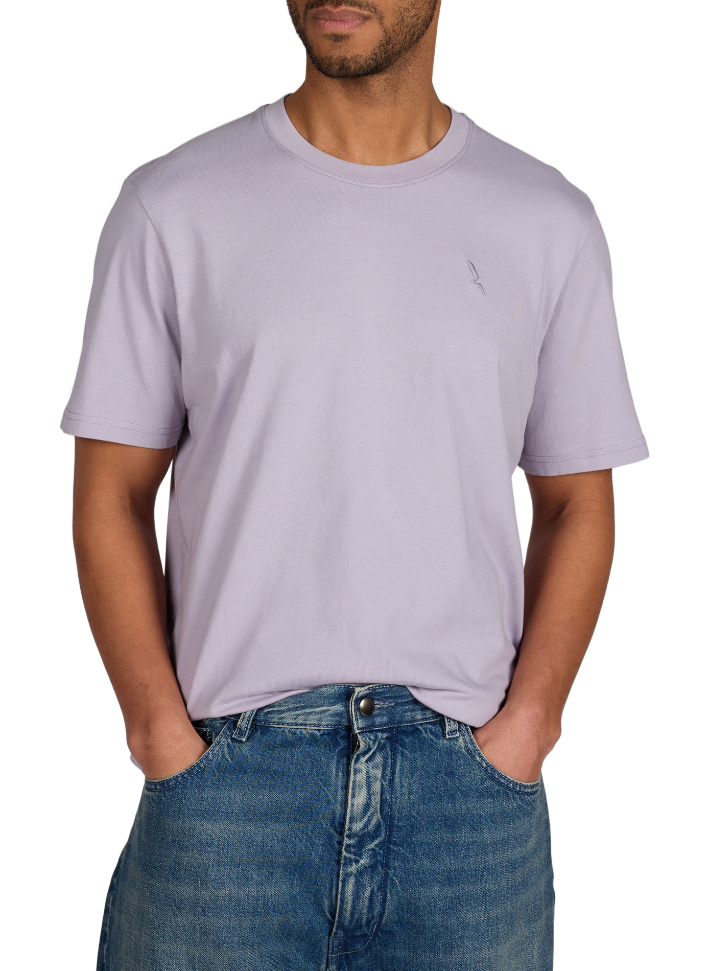 Cotton round-neck T-shirt AIGLE Purple