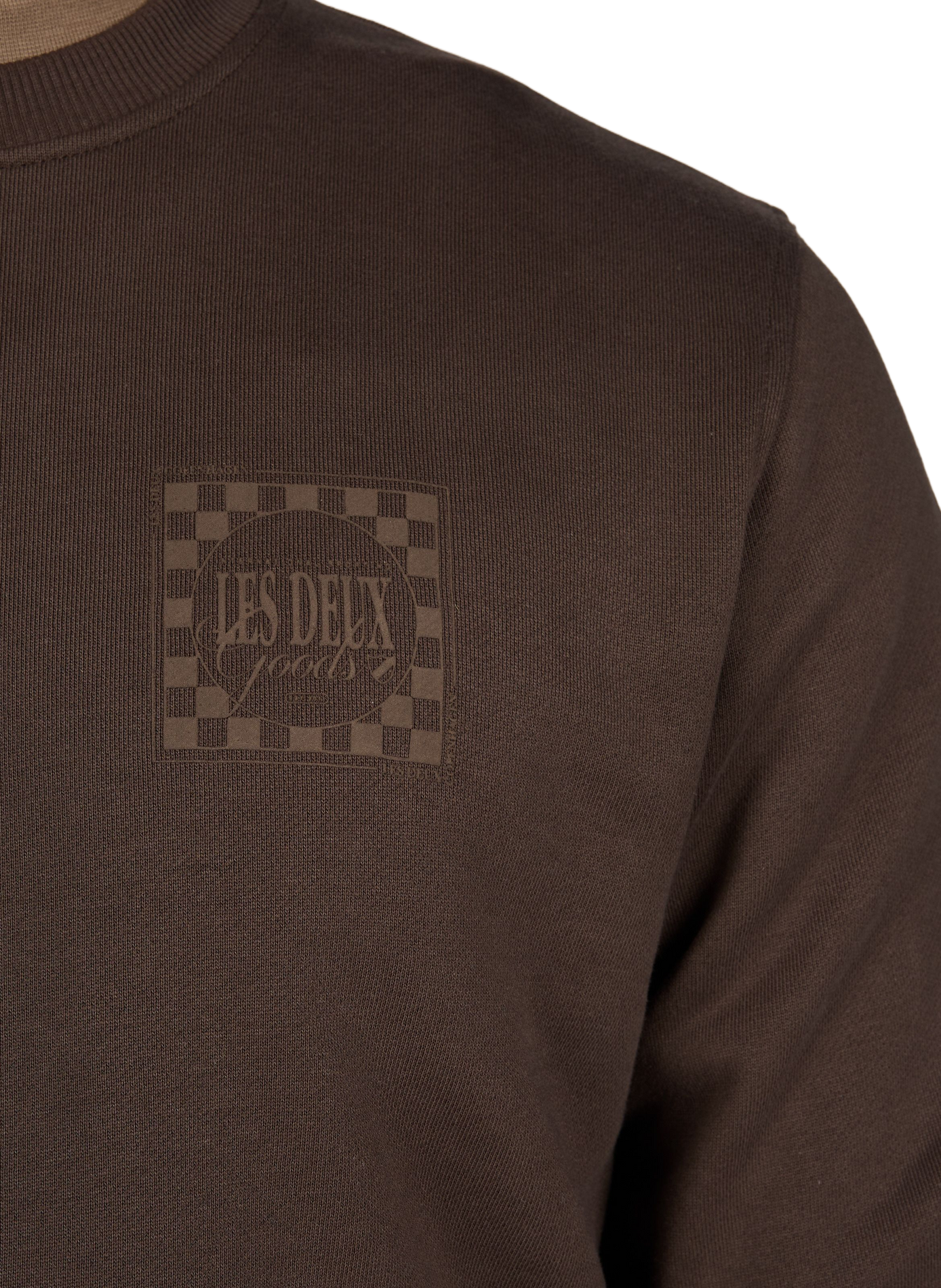 Cotton sweatshirt LES DEUX Brown