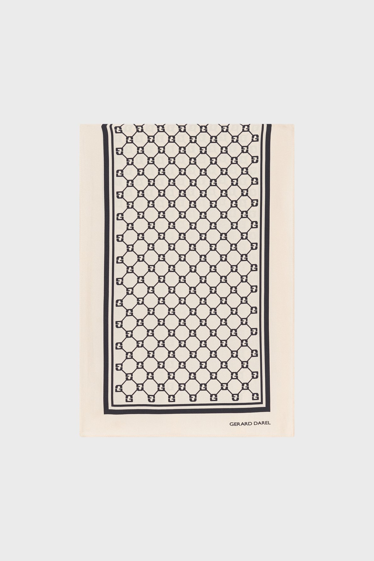 Foulard à monogramme en soie - danae GERARD DAREL Noir