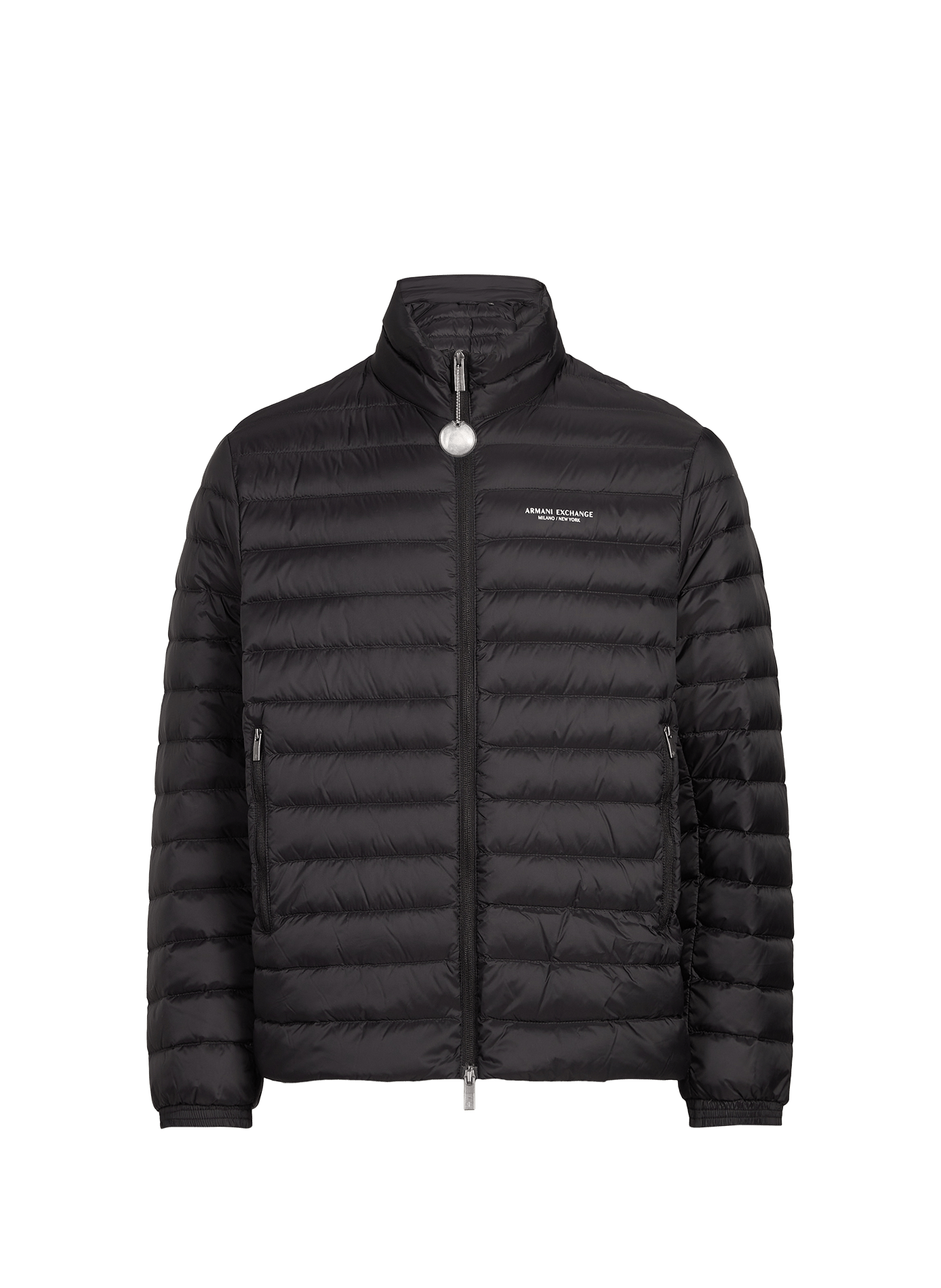 Quilted straight down jacket ARMANI EXCHANGE Black