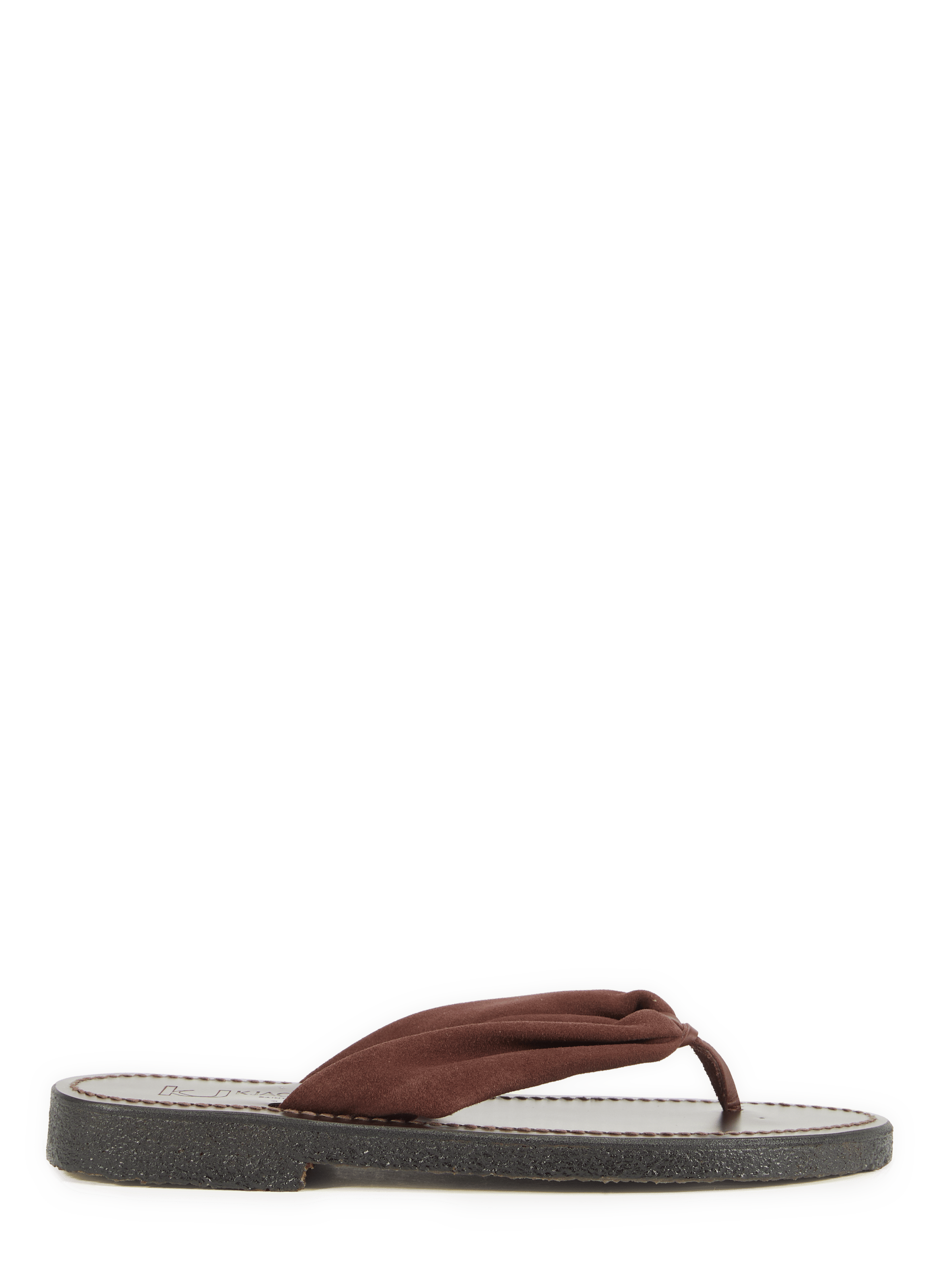 Flat leather sandals Saba K. JACQUES Brown