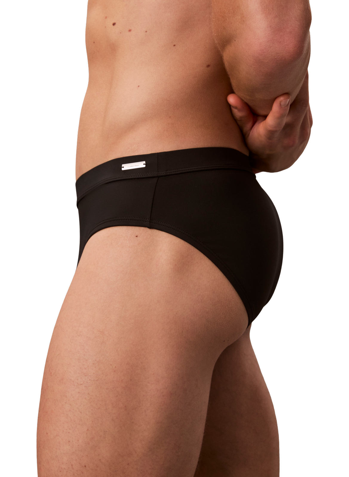 Solid color swimsuit bottom CALVIN KLEIN Black
