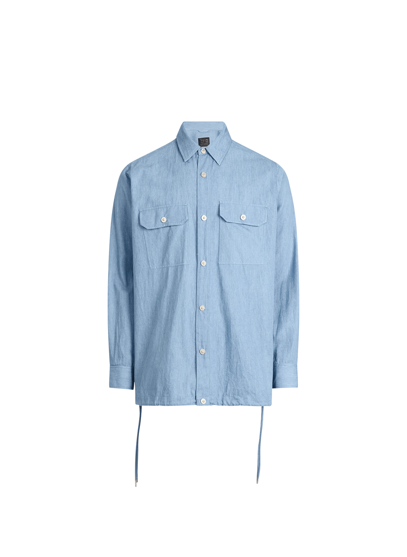 Denim shirt with classic collar TAION Blue
