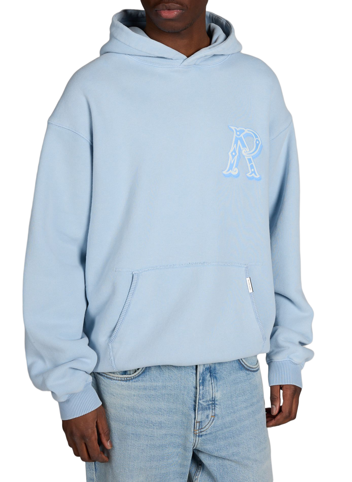 Sweatshirt à capuche en coton REPRESENT Bleu