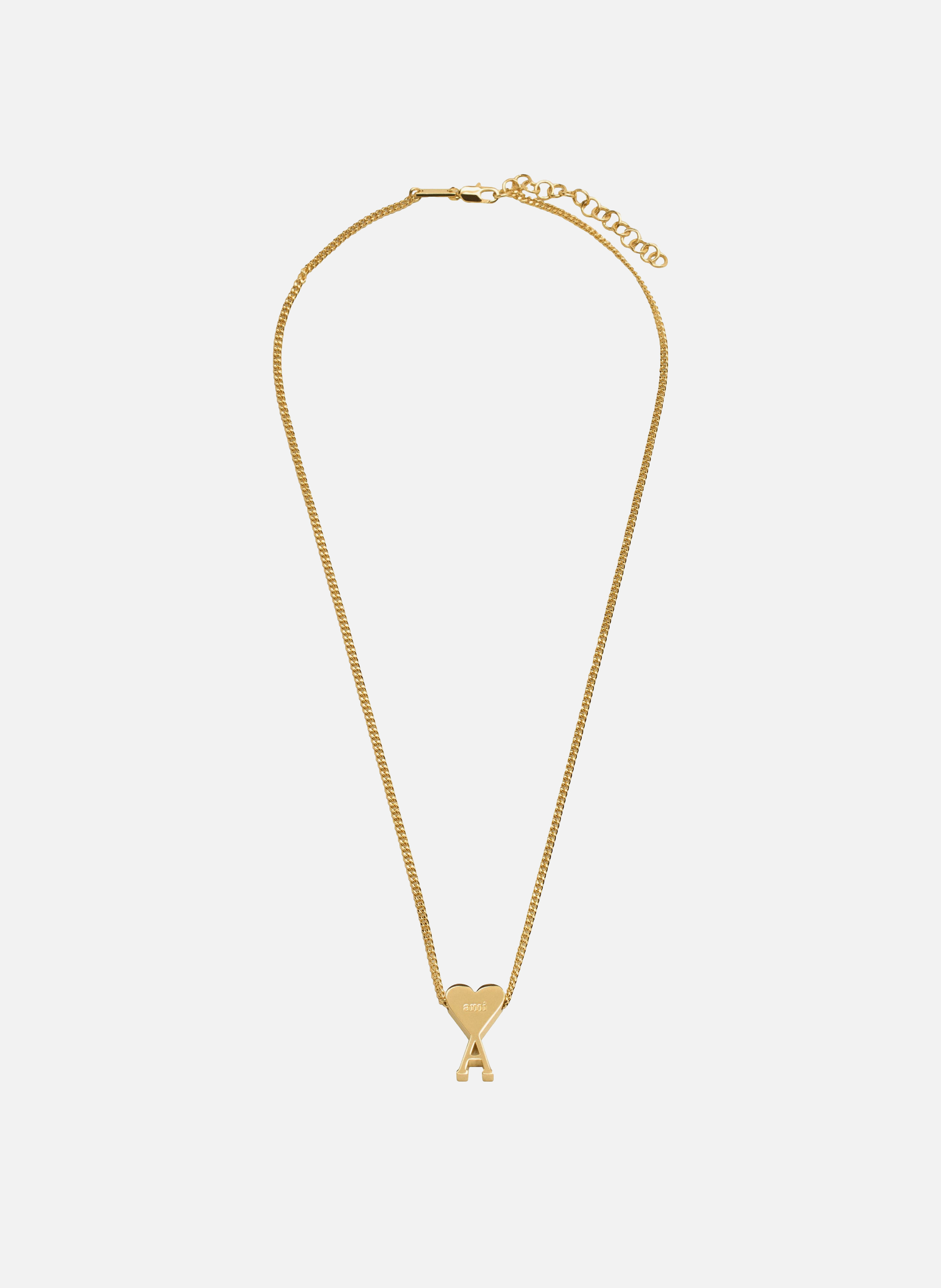 Collier pendentif ami de coeur unisexe AMI PARIS Jaune